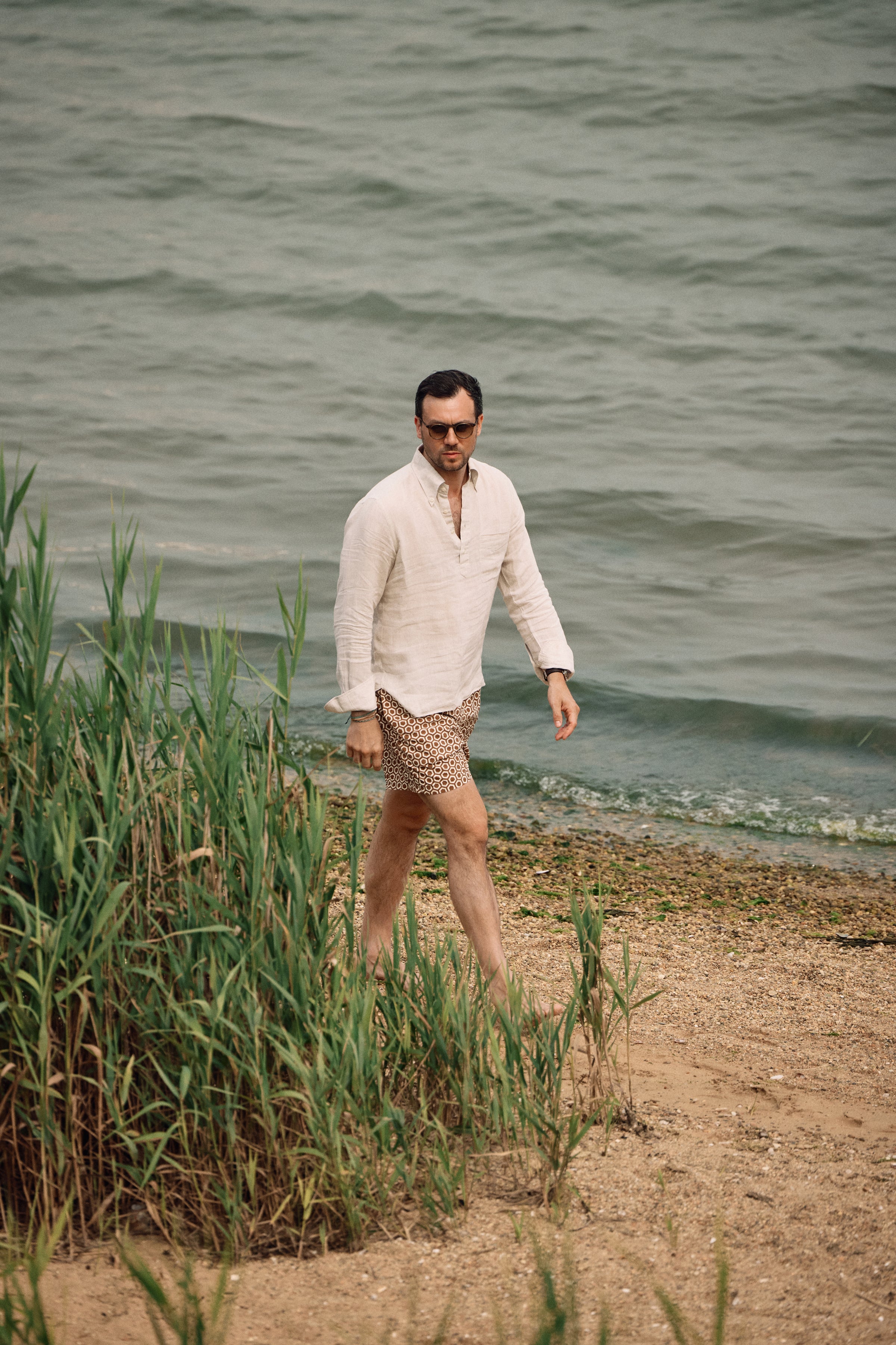 Sagaponack Surf Club Swim Shorts, Rust