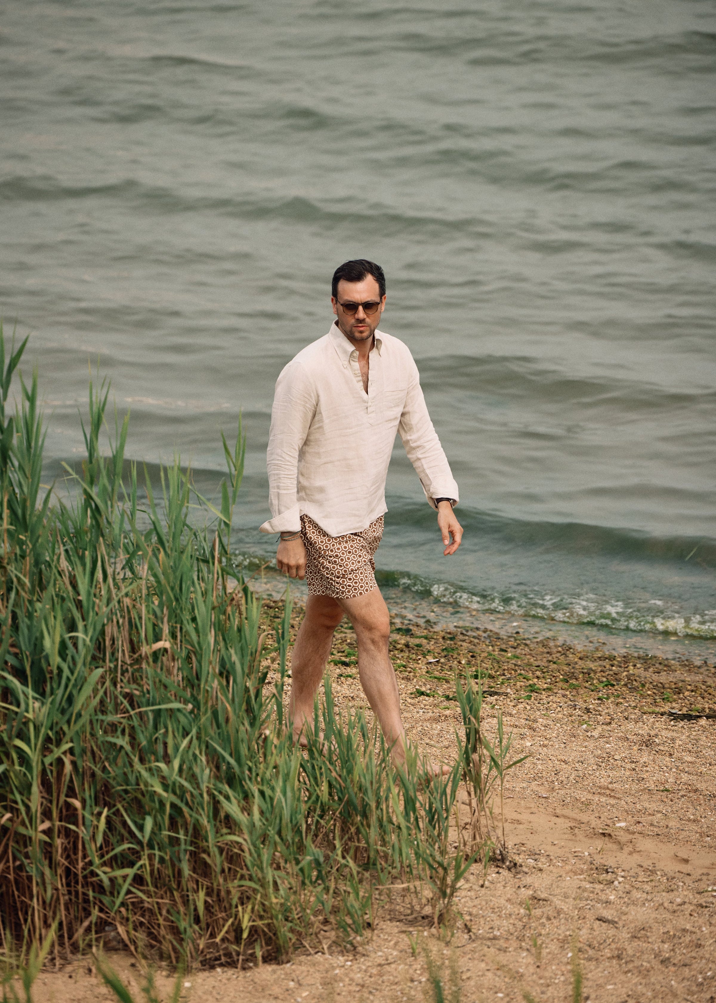 Sagaponack Surf Club Swim Shorts, Rust