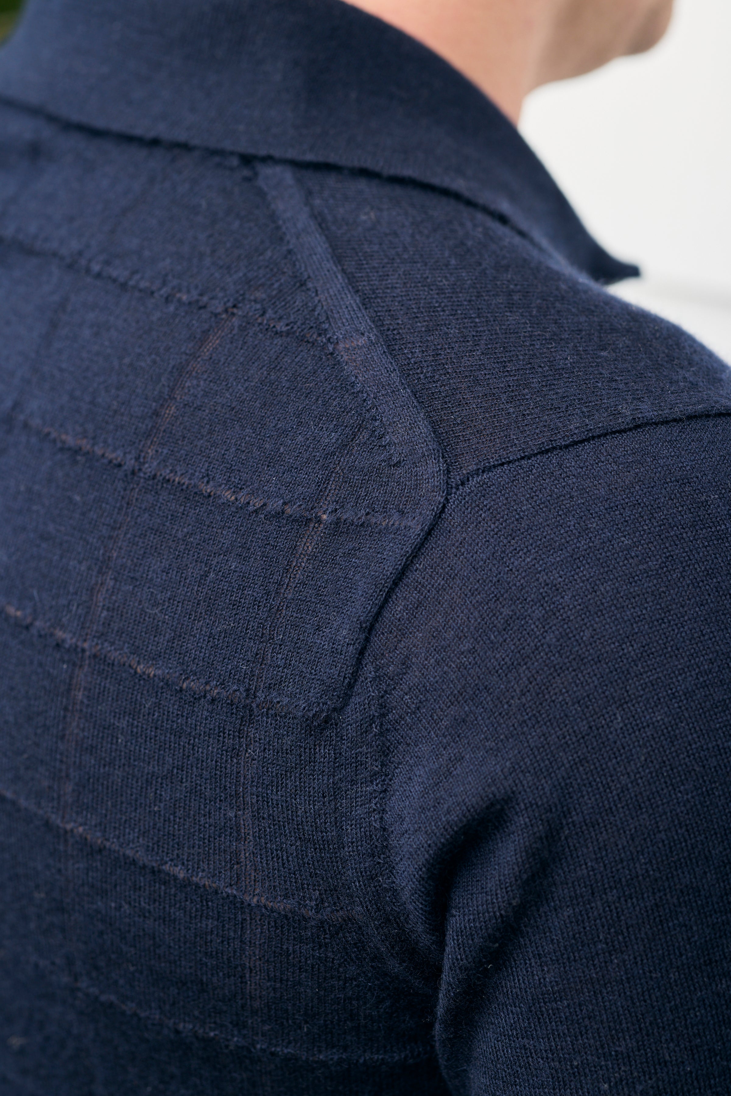 Hank Fine Cashmere Hampton Polo in Midnight Navy