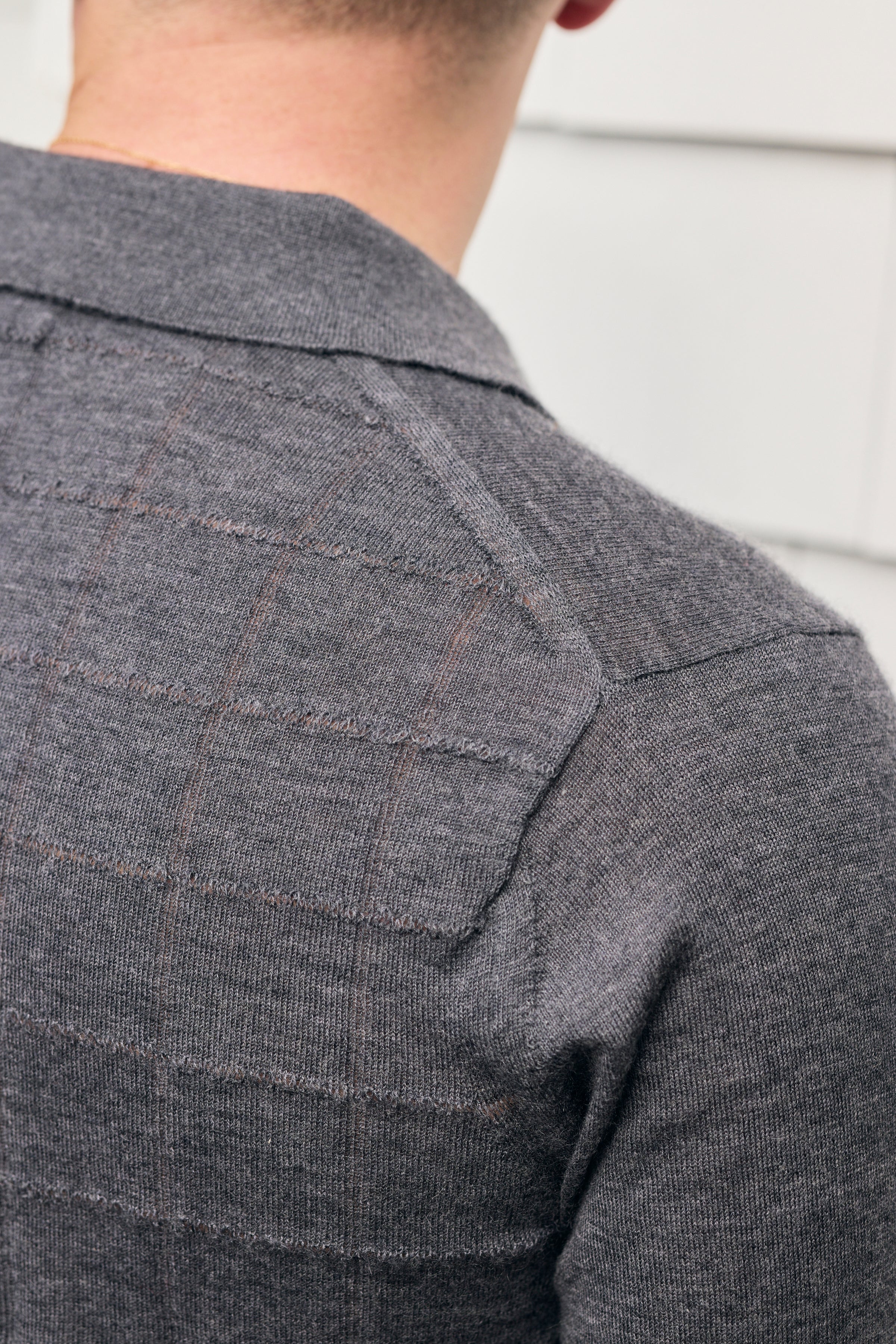 Hank Fine Cashmere Hampton Polo in Charcoal