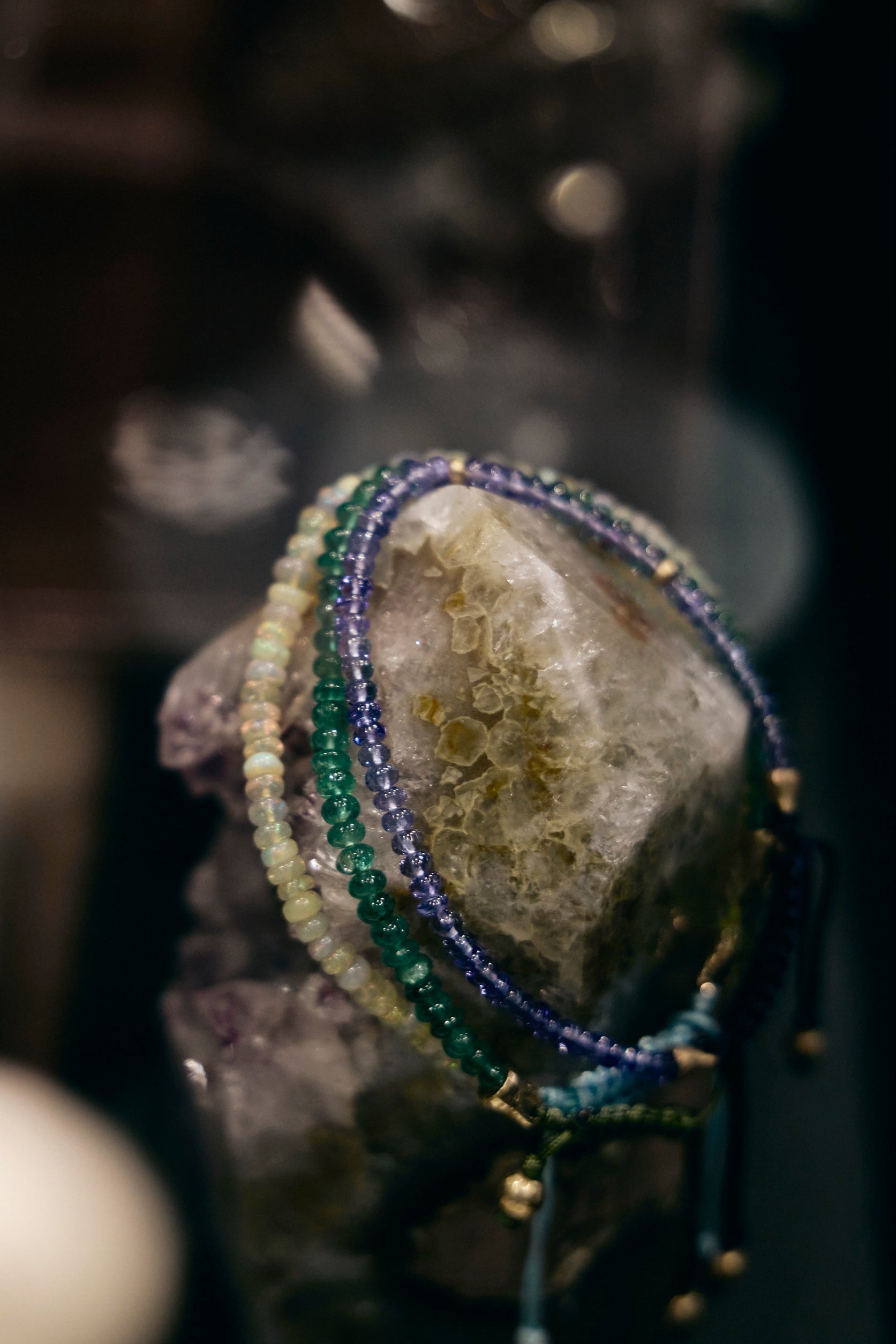 Tanzanite Beaded Bracelet