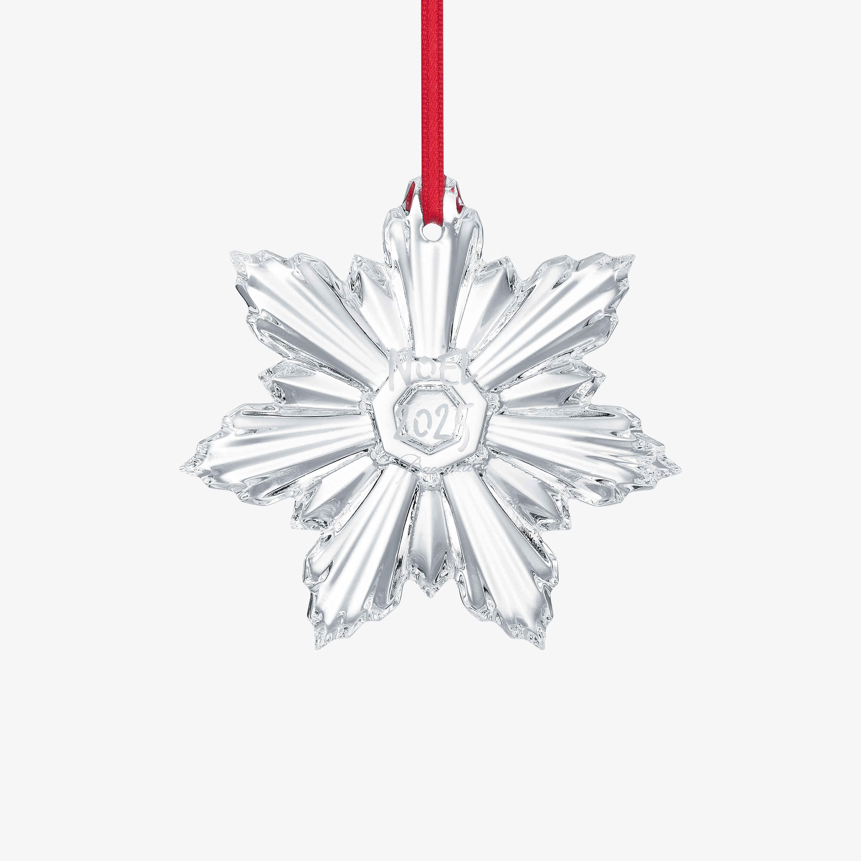 Noël Annual Ornament Palmette 2025, Clear