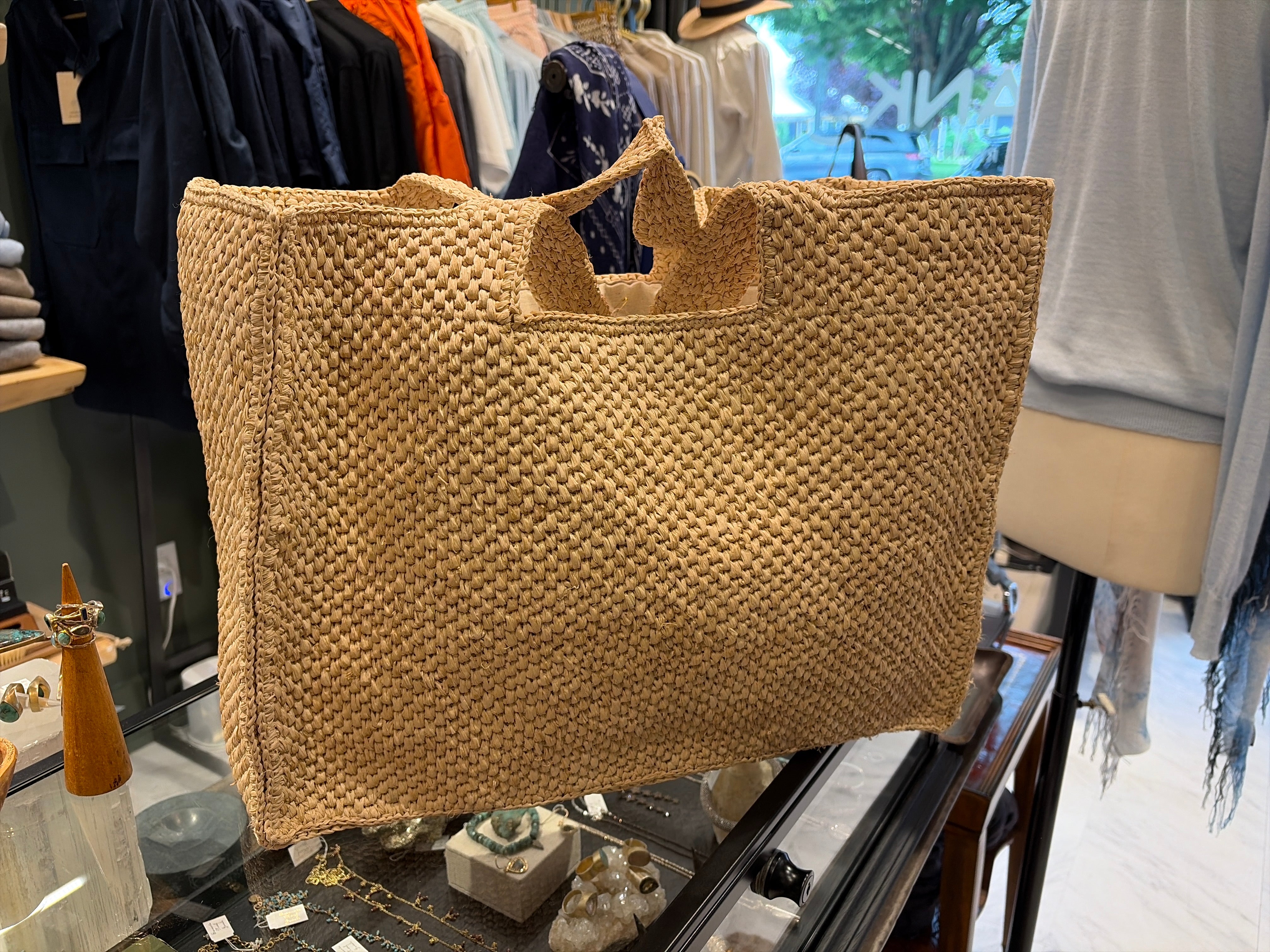 Raffia Basket, Large Square