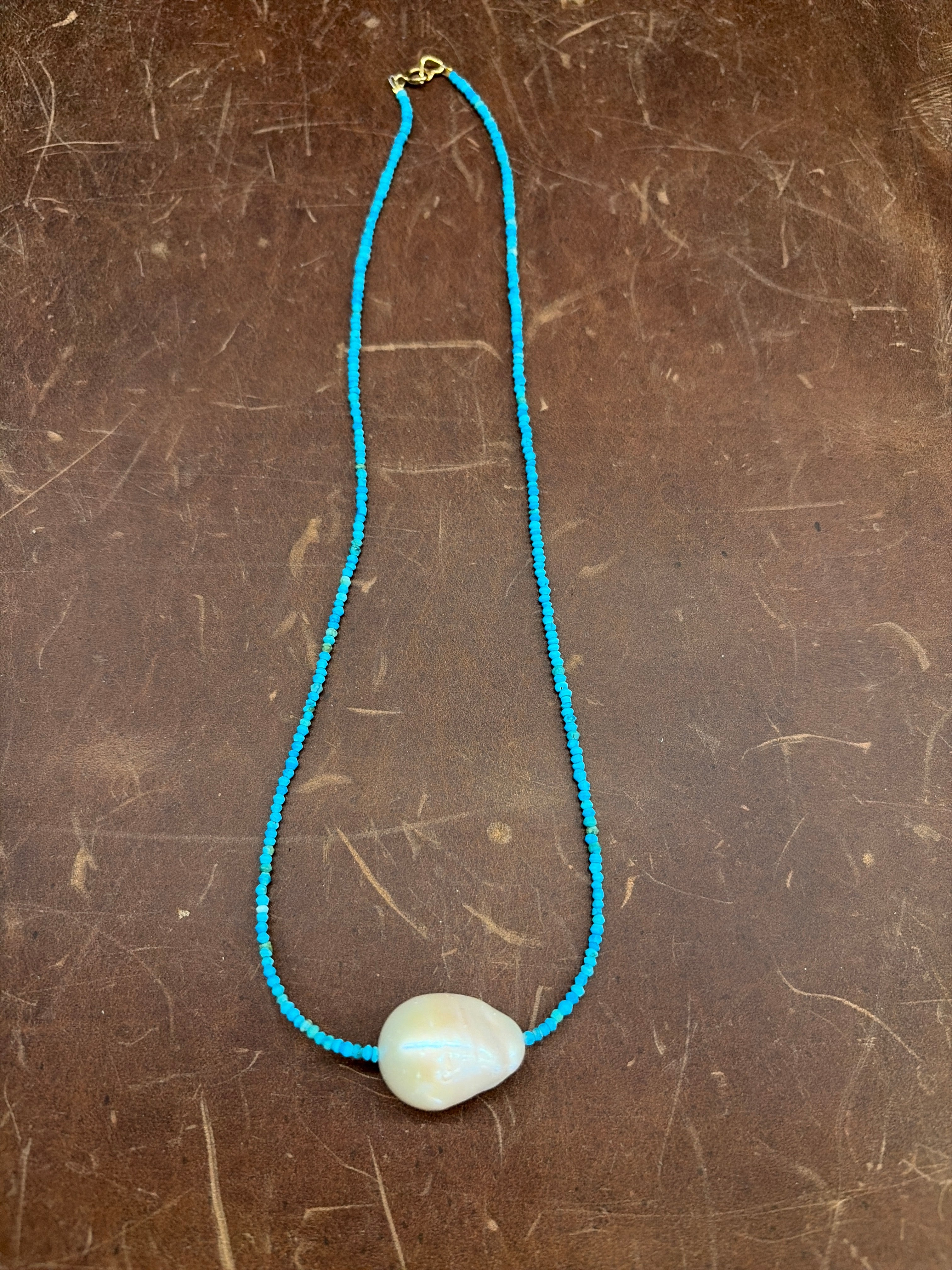 Beaded Baroque Pearl Necklace