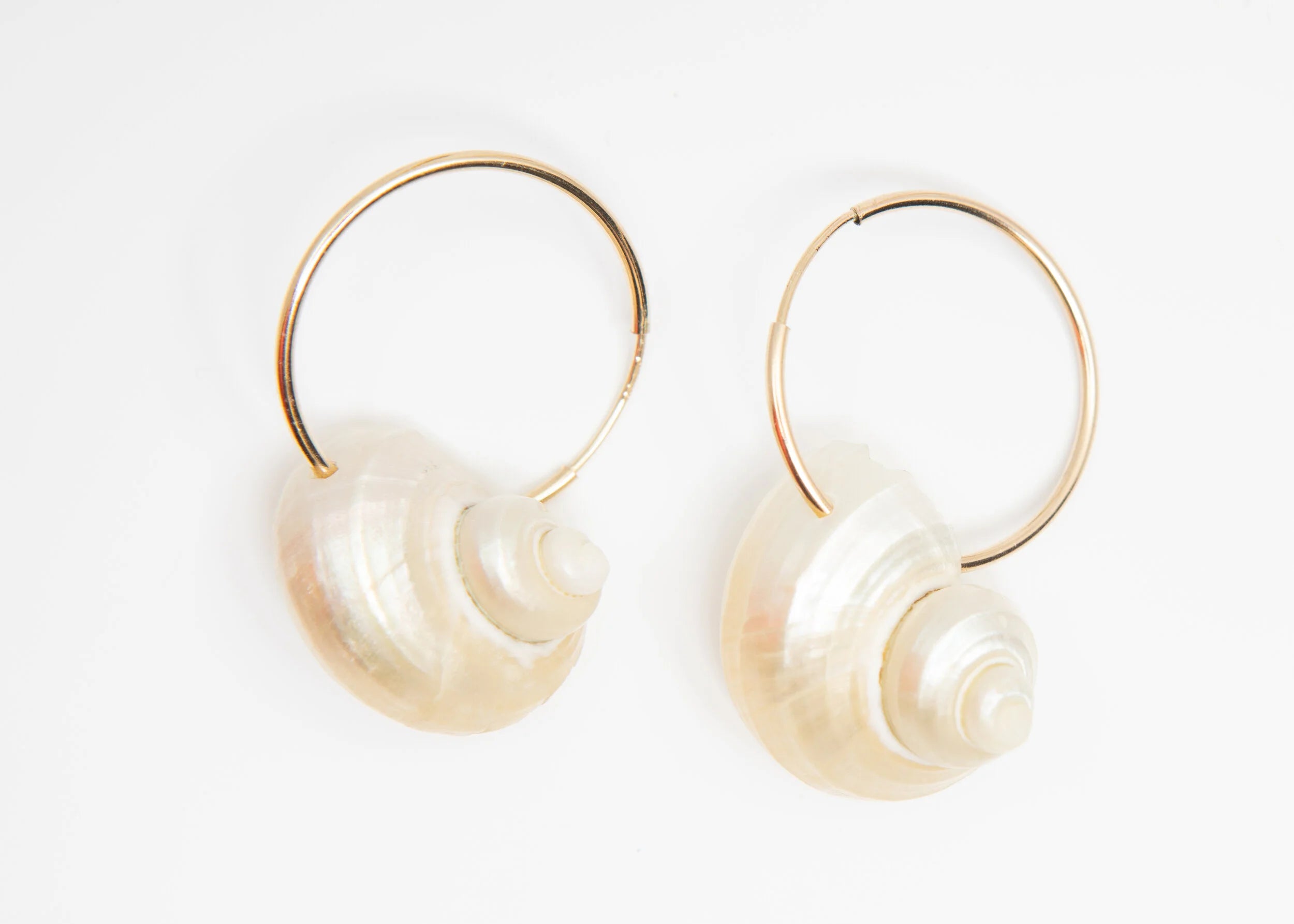 Ariel Shell Hoop Earrings