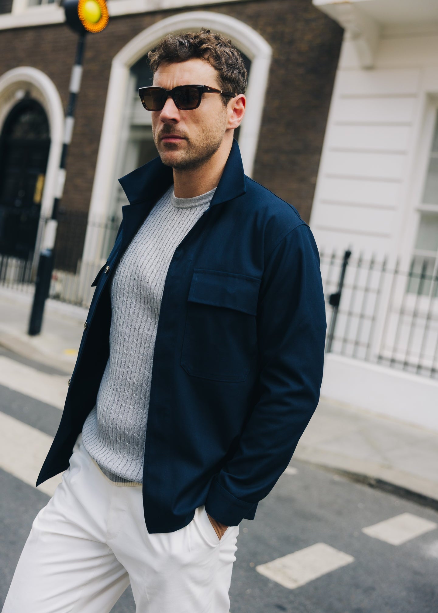Informale x Charles Paige Work Shirt, Navy