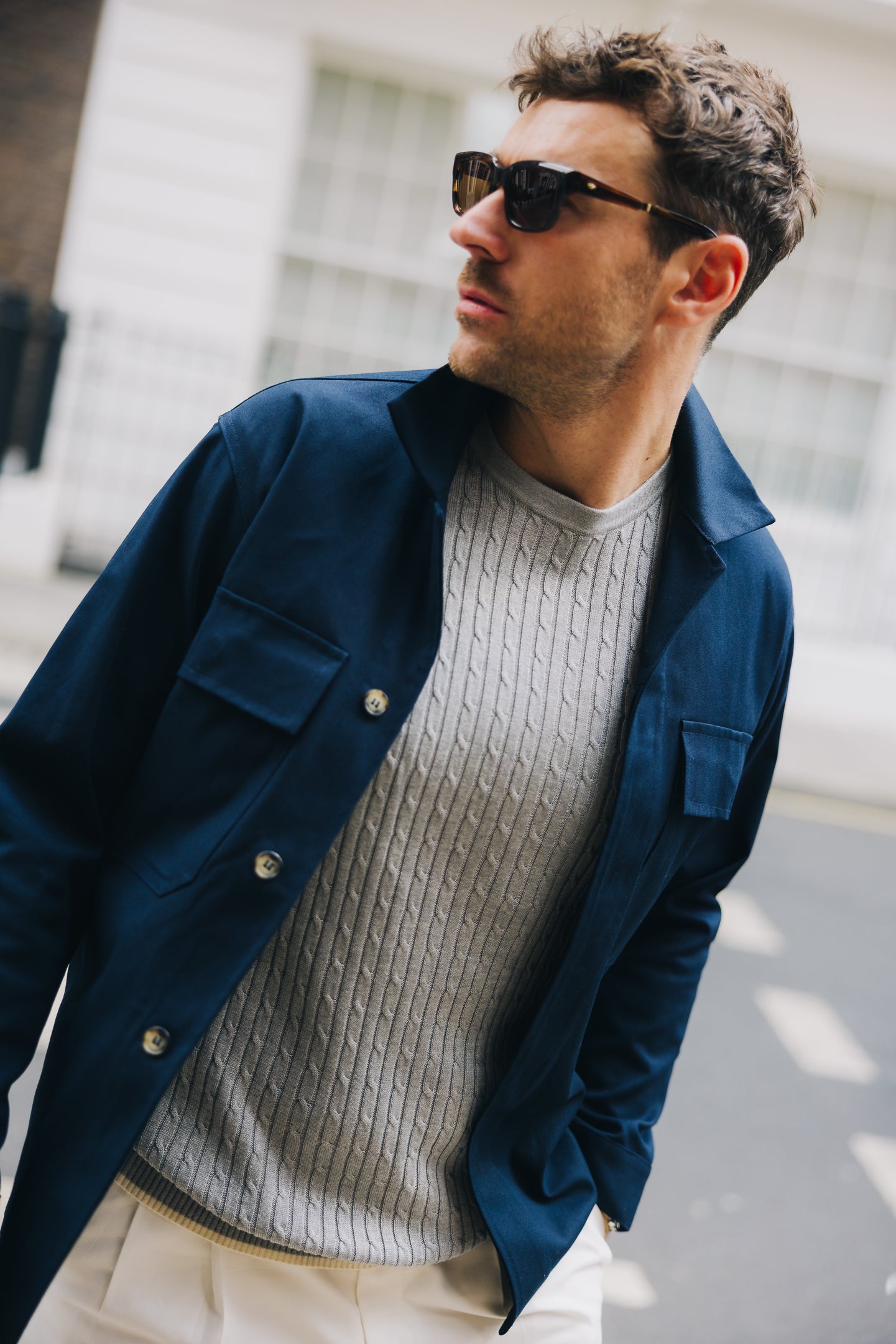 Informale x Charles Paige Work Shirt, Navy