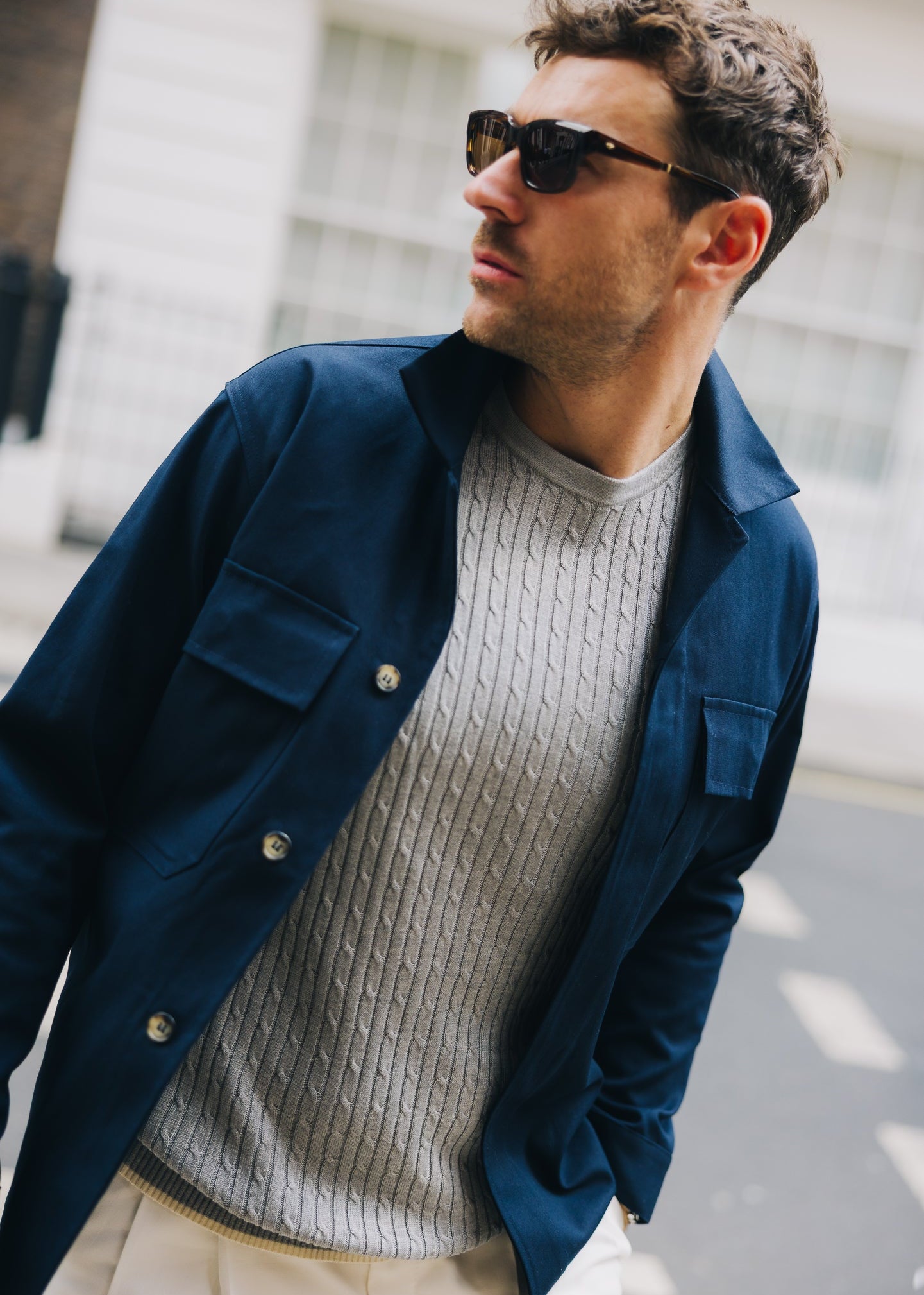 Informale x Charles Paige Work Shirt, Navy