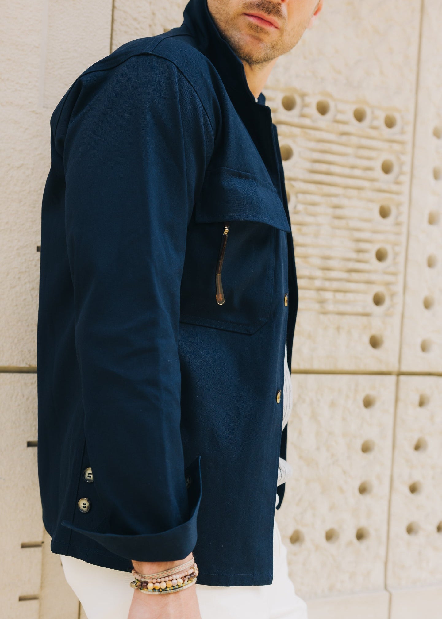 Informale x Charles Paige Work Shirt, Navy