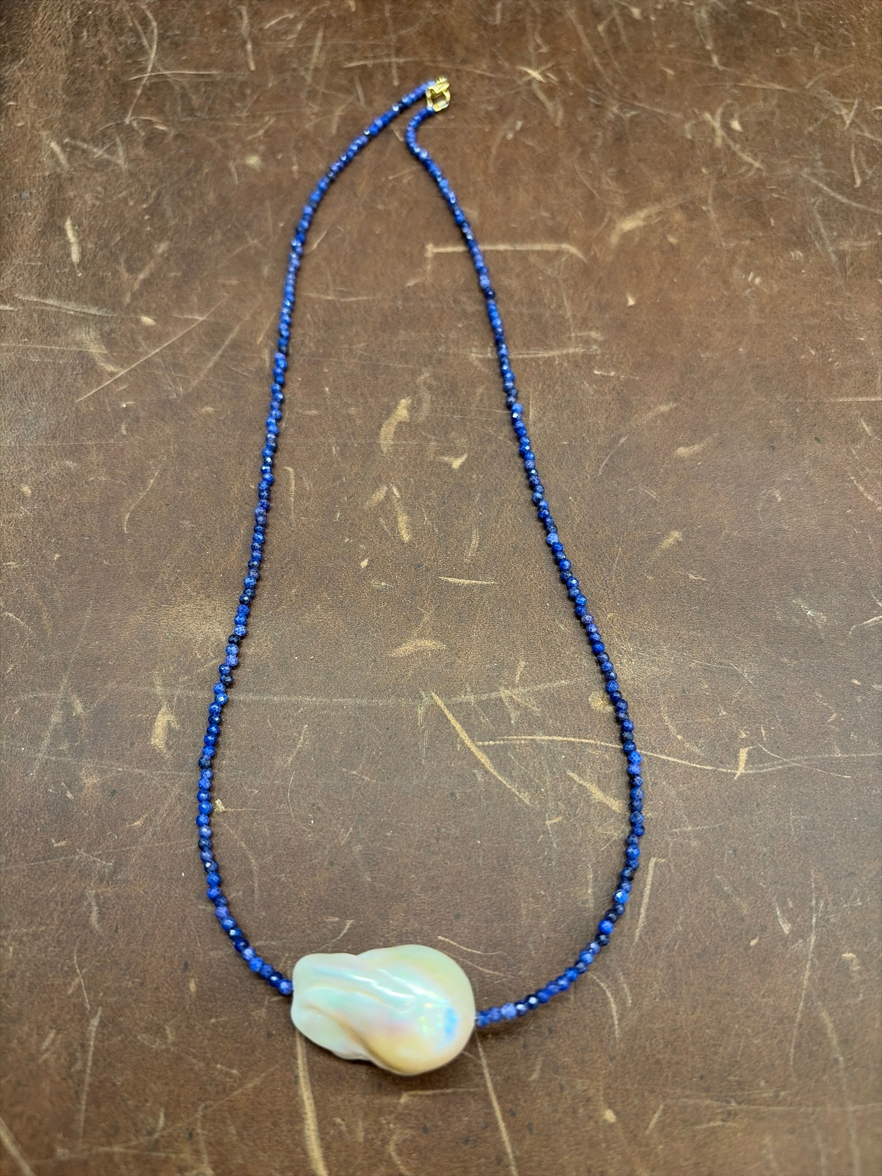 Beaded Baroque Pearl Necklace