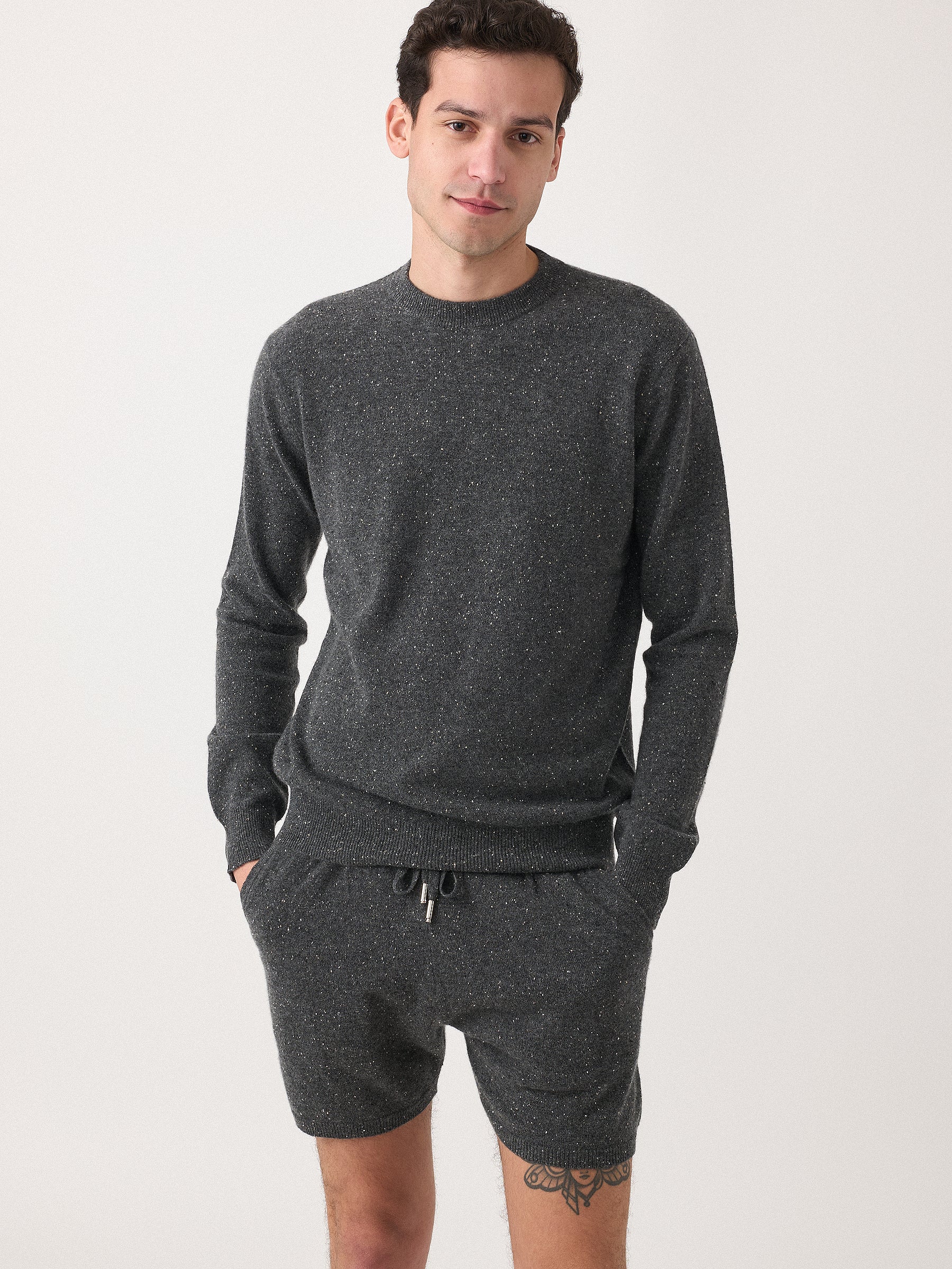 Hank Cashmere William Short in Charcoal