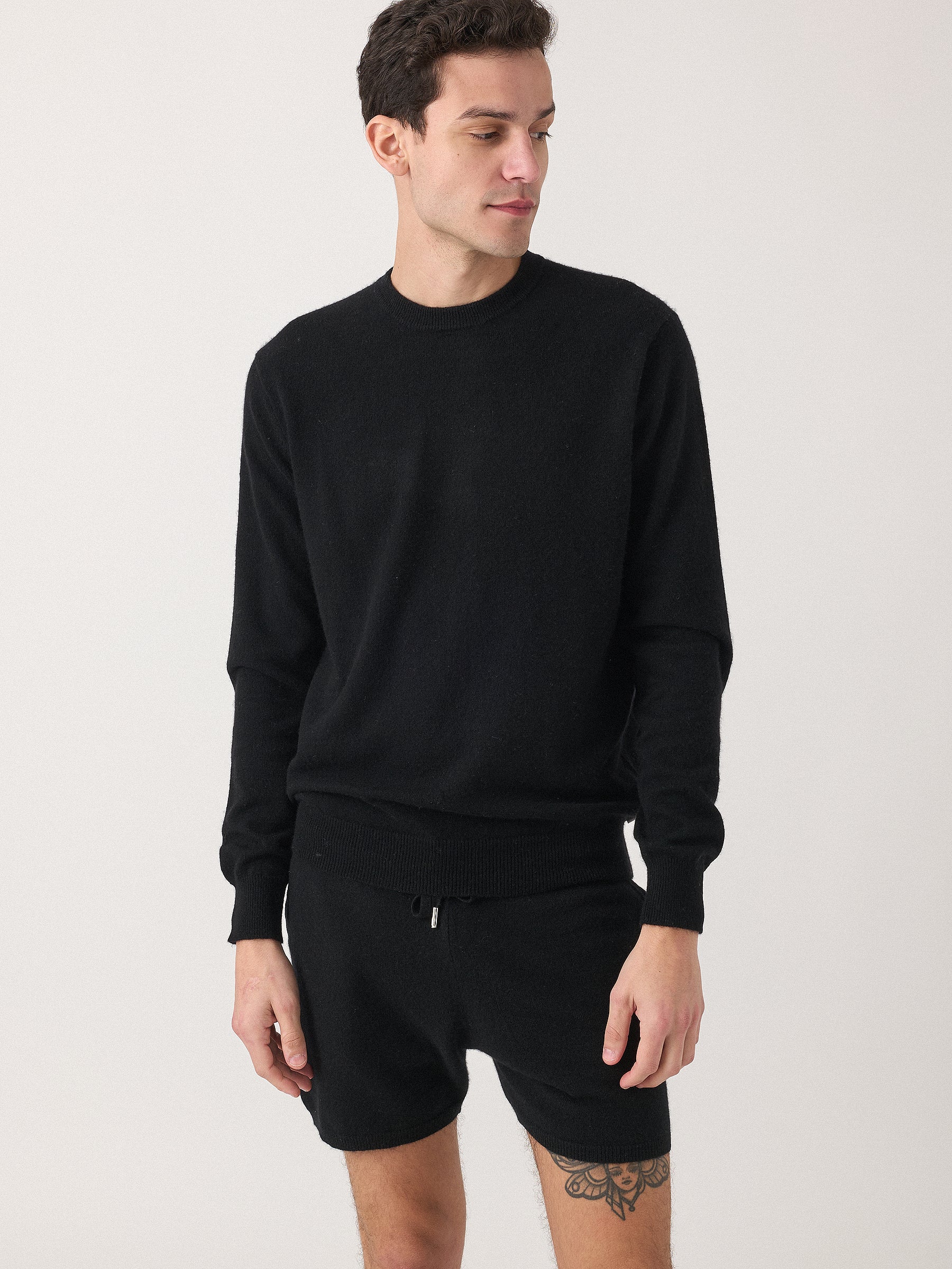 Hank Cashmere William Shorts in Black