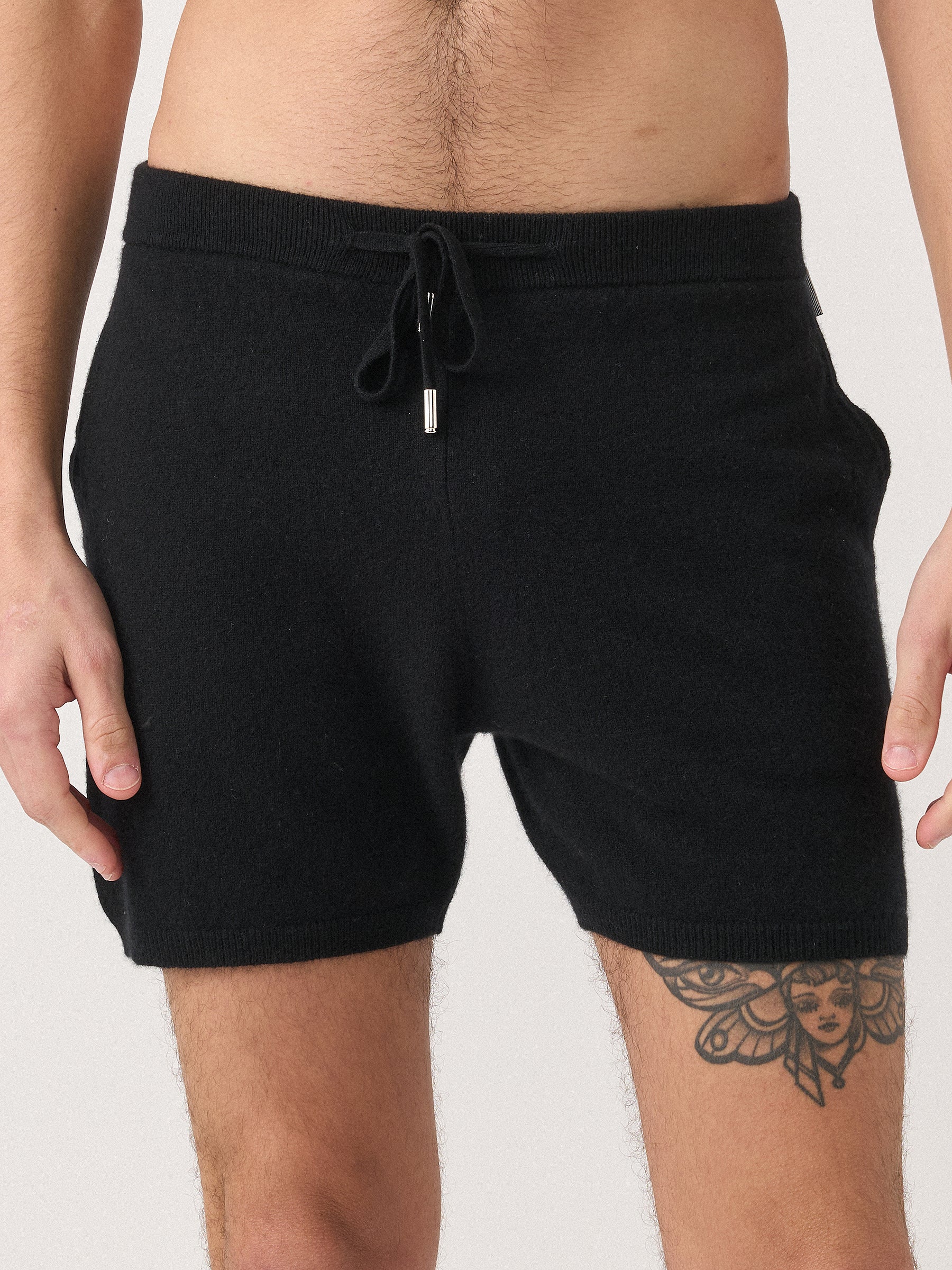 Hank Cashmere William Shorts in Black