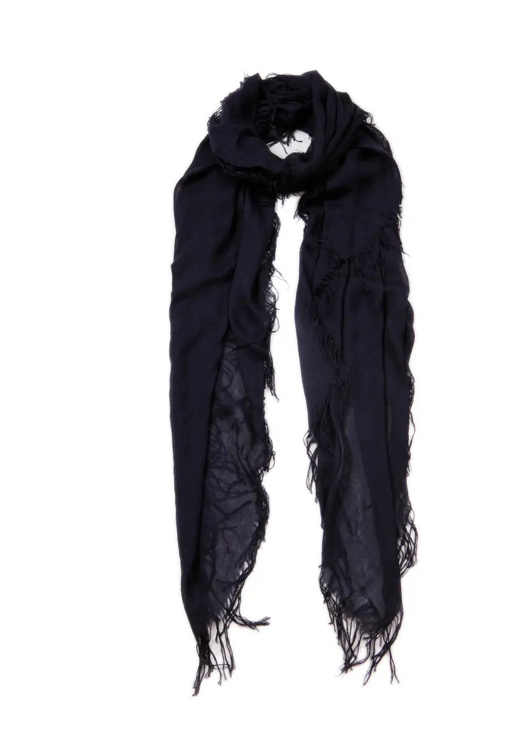 Hank Gauze Cashmere Butter Scarf, Midnight Navy