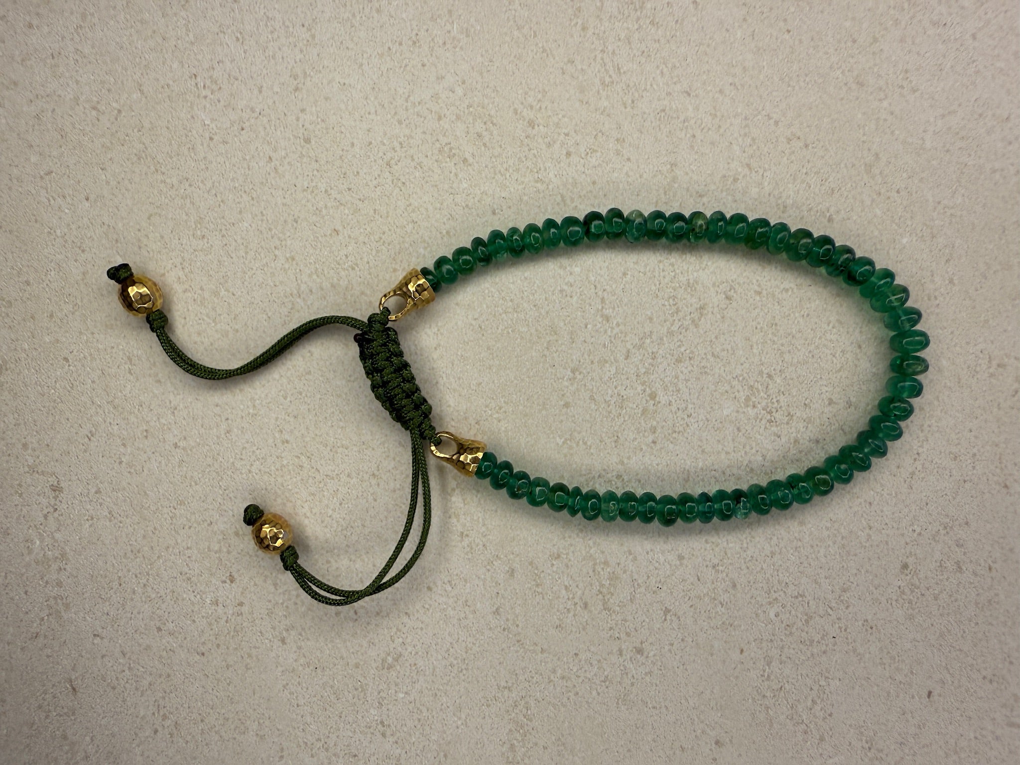 Emerald Beaded Bracelet