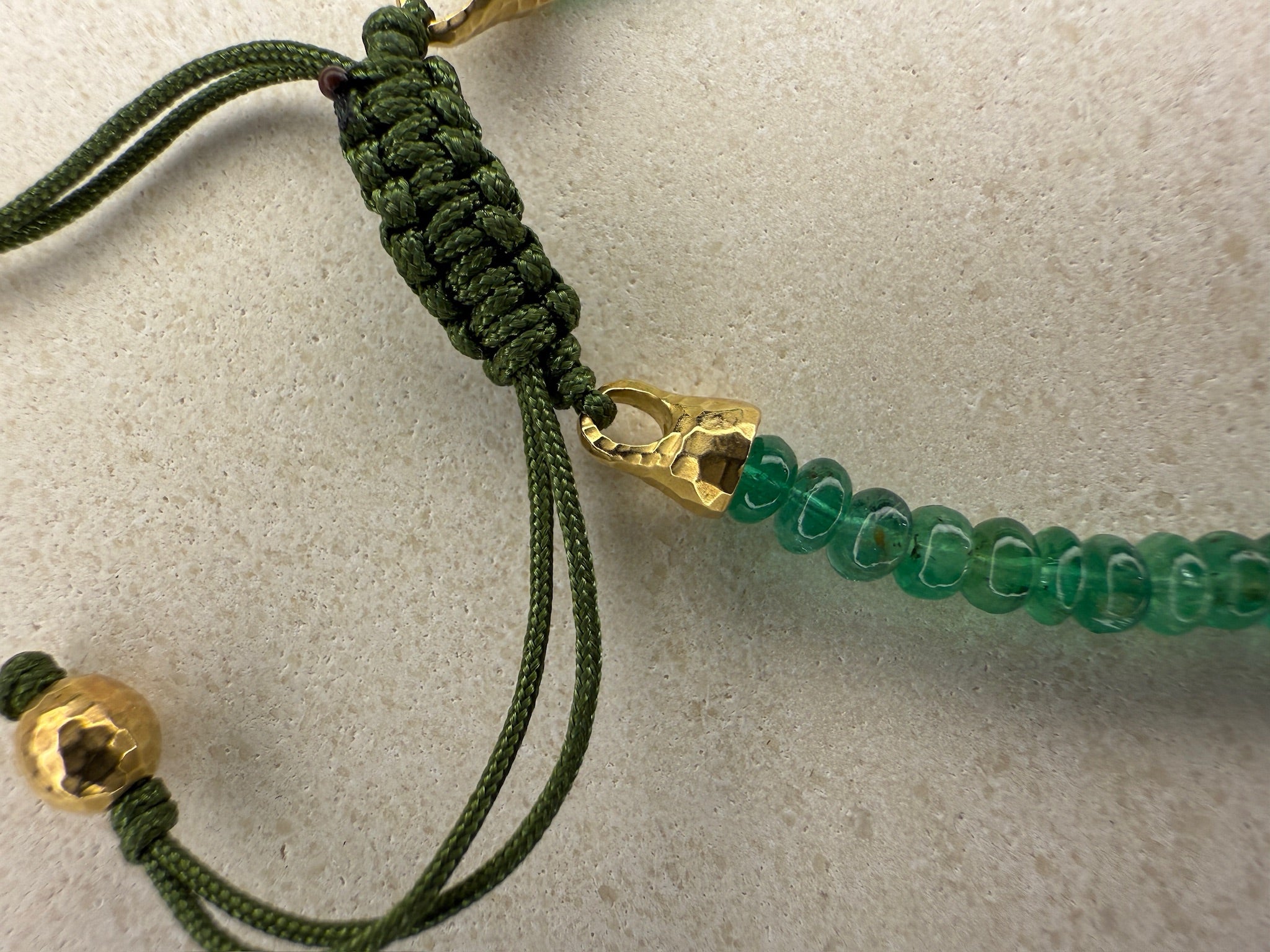 Emerald Beaded Bracelet