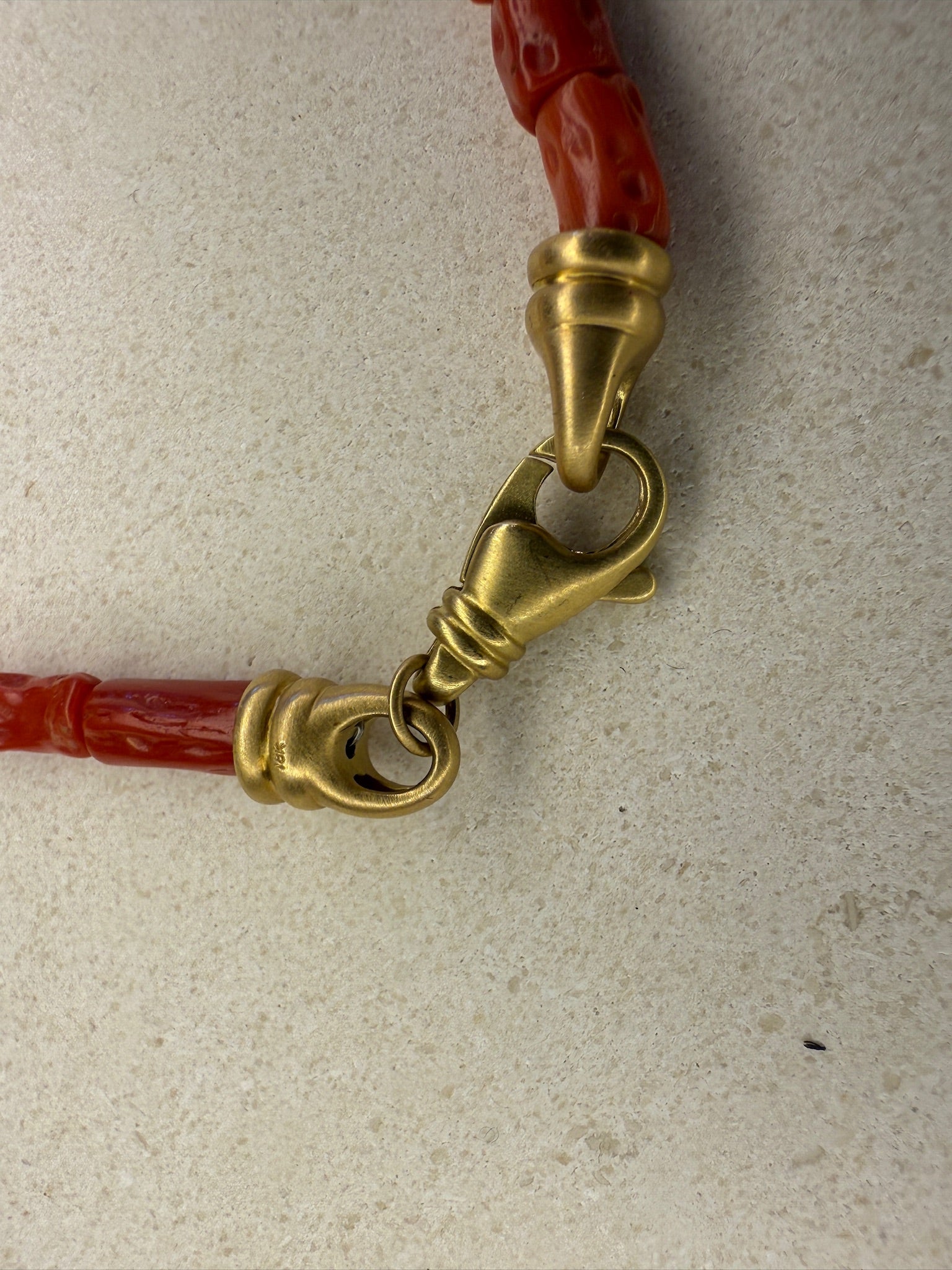 Red Coral Beaded Bracelet