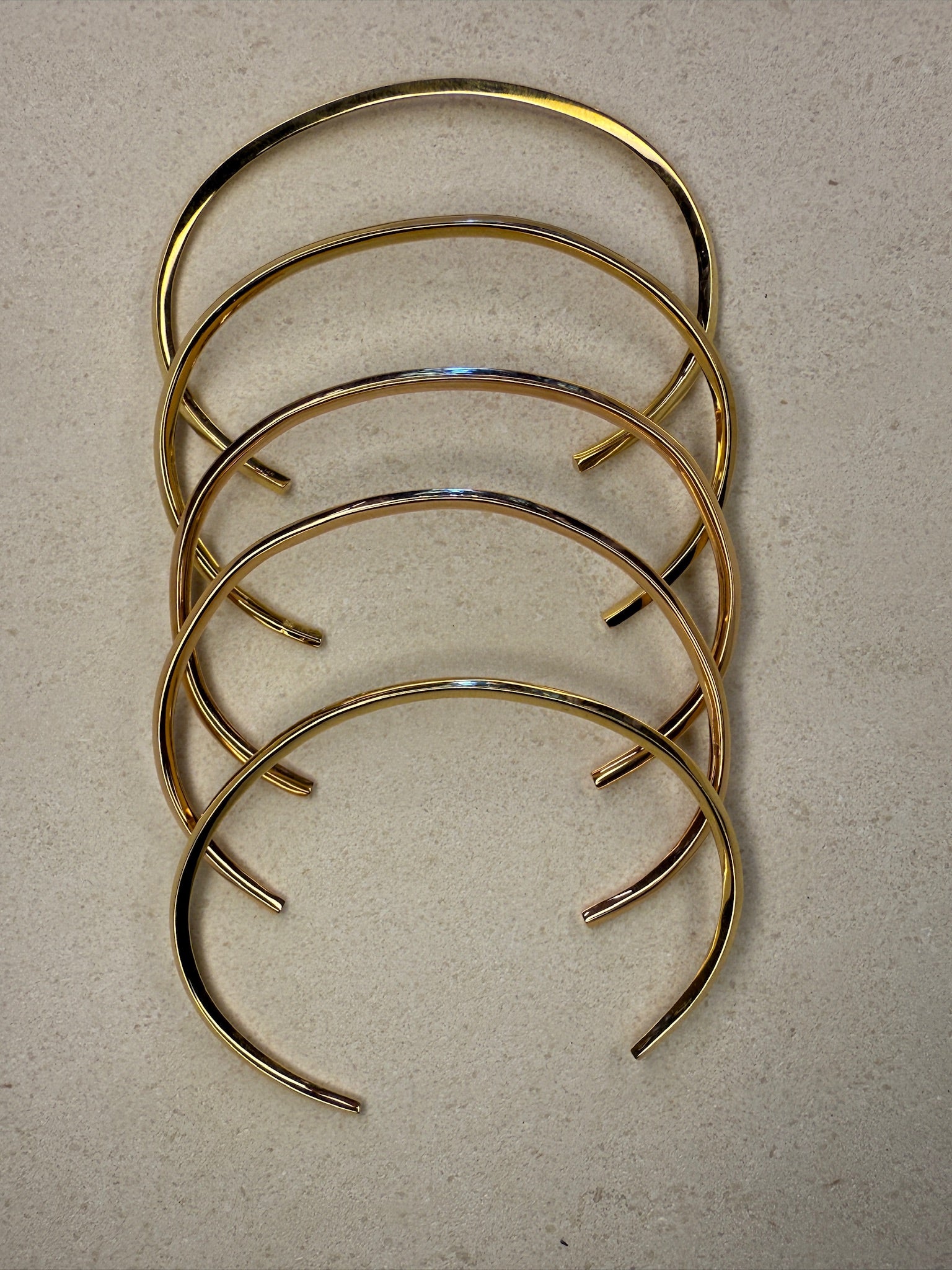 Square Wire Cuff 18K Yellow Gold