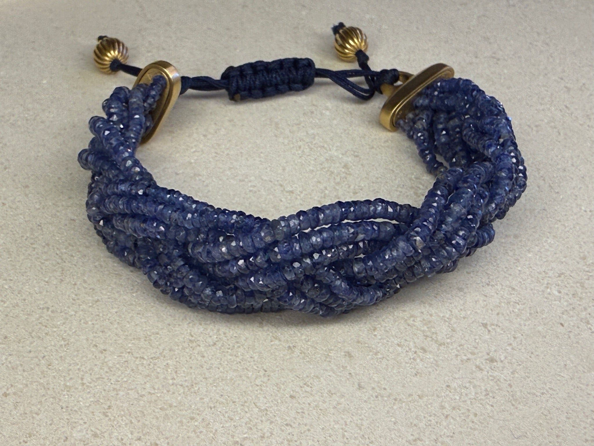 9-Strand Braided Sapphire Bracelet