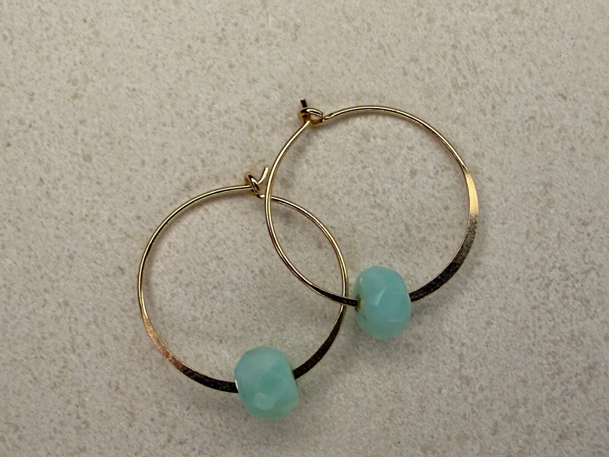 Ava Turquoise Hoop Earrings