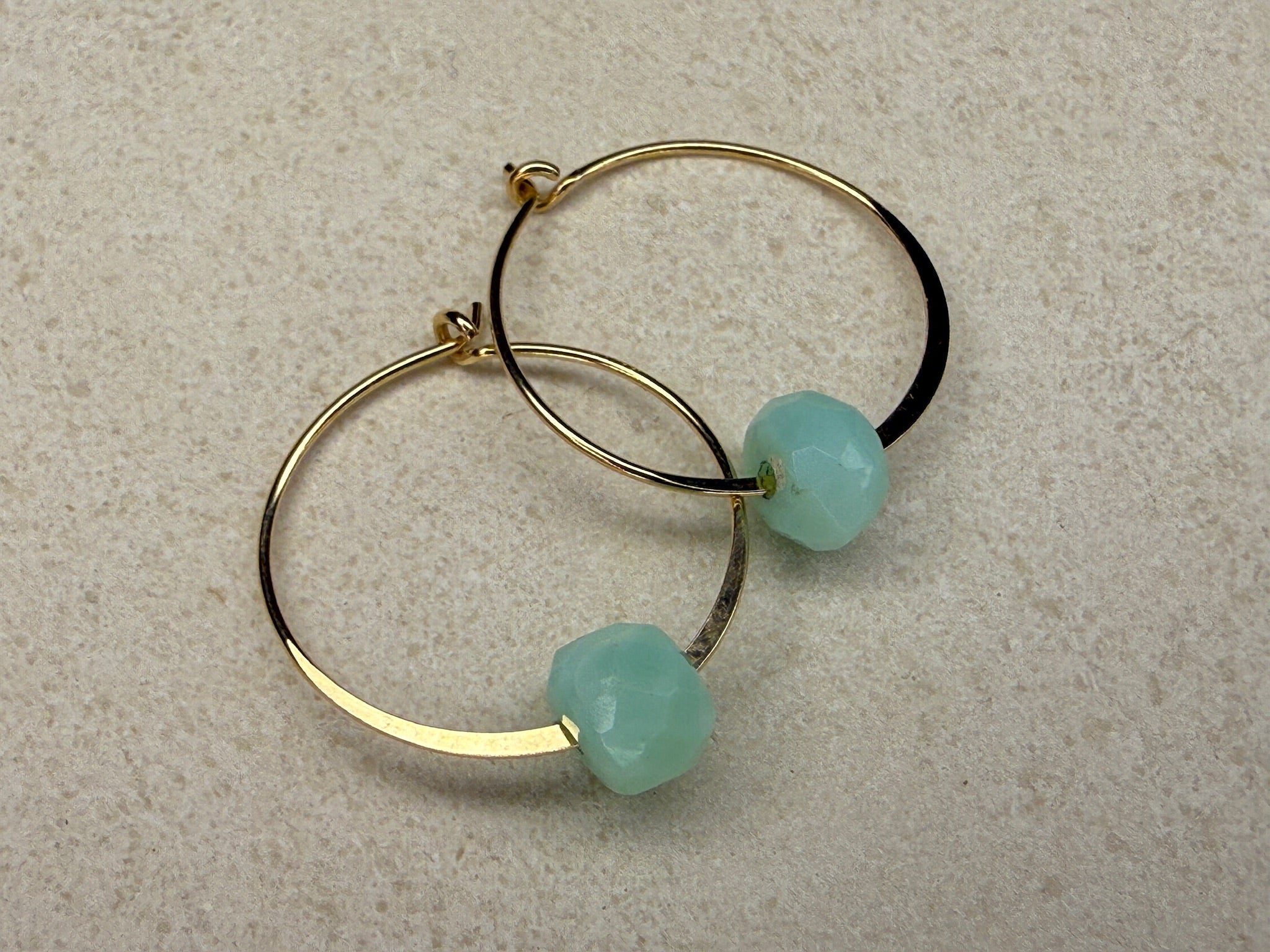 Ava Turquoise Hoop Earrings