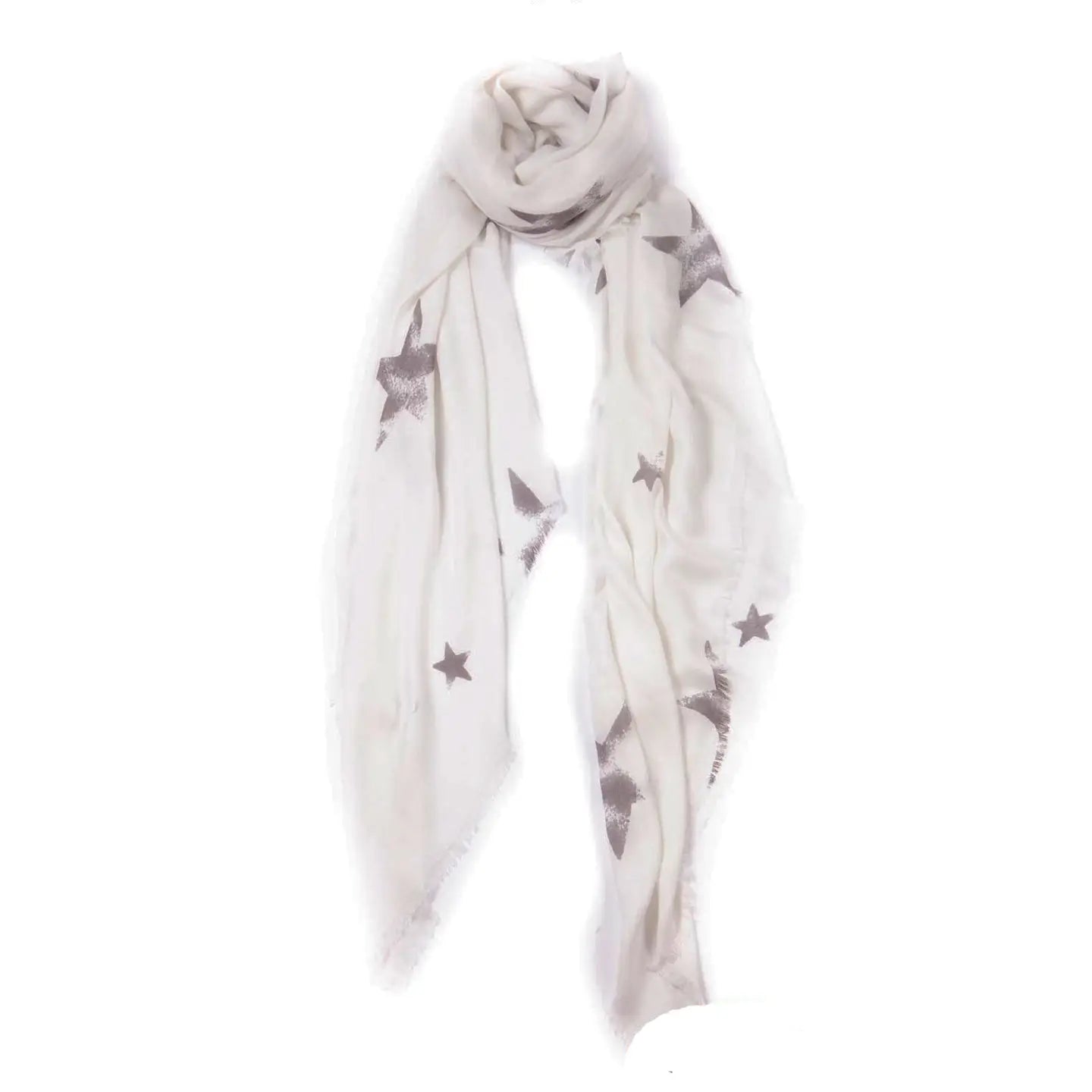 Hank Gauze Cashmere Butter Scarf, Faded Stars