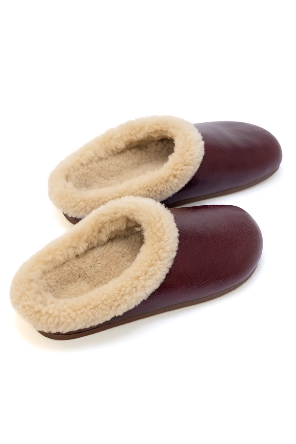 Muti Slide Slipper, Burgundy/Beige