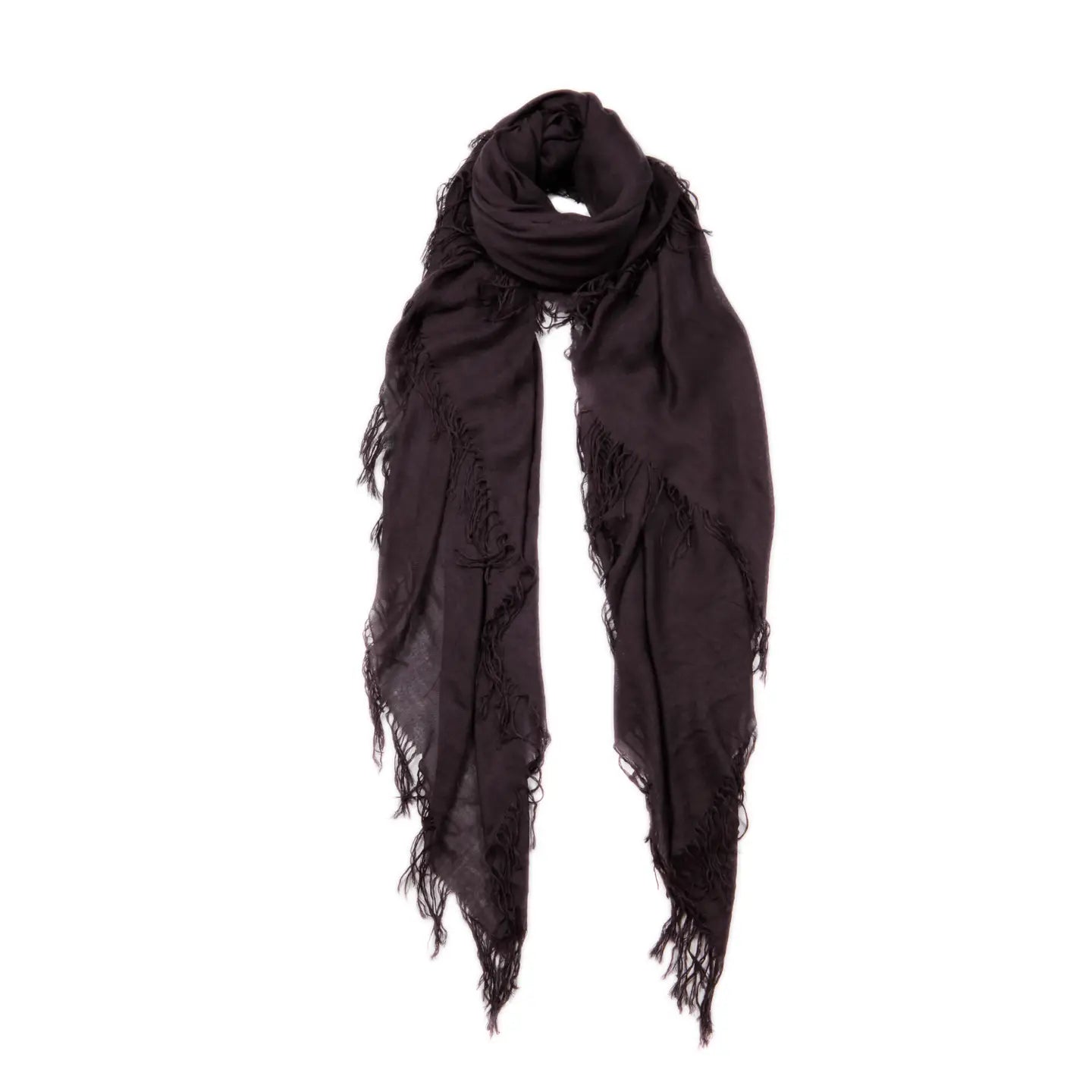 Hank Gauze Cashmere Butter Scarf, Charcoal