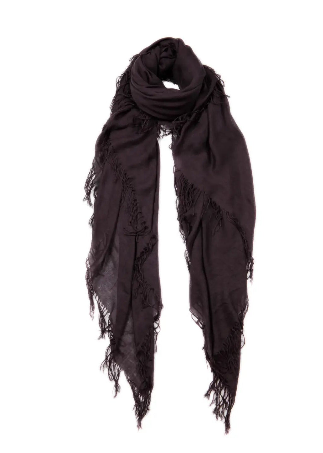 Hank Gauze Cashmere Butter Scarf, Charcoal