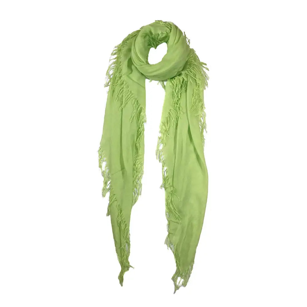Hank Gauze Cashmere Butter Scarf, Lime