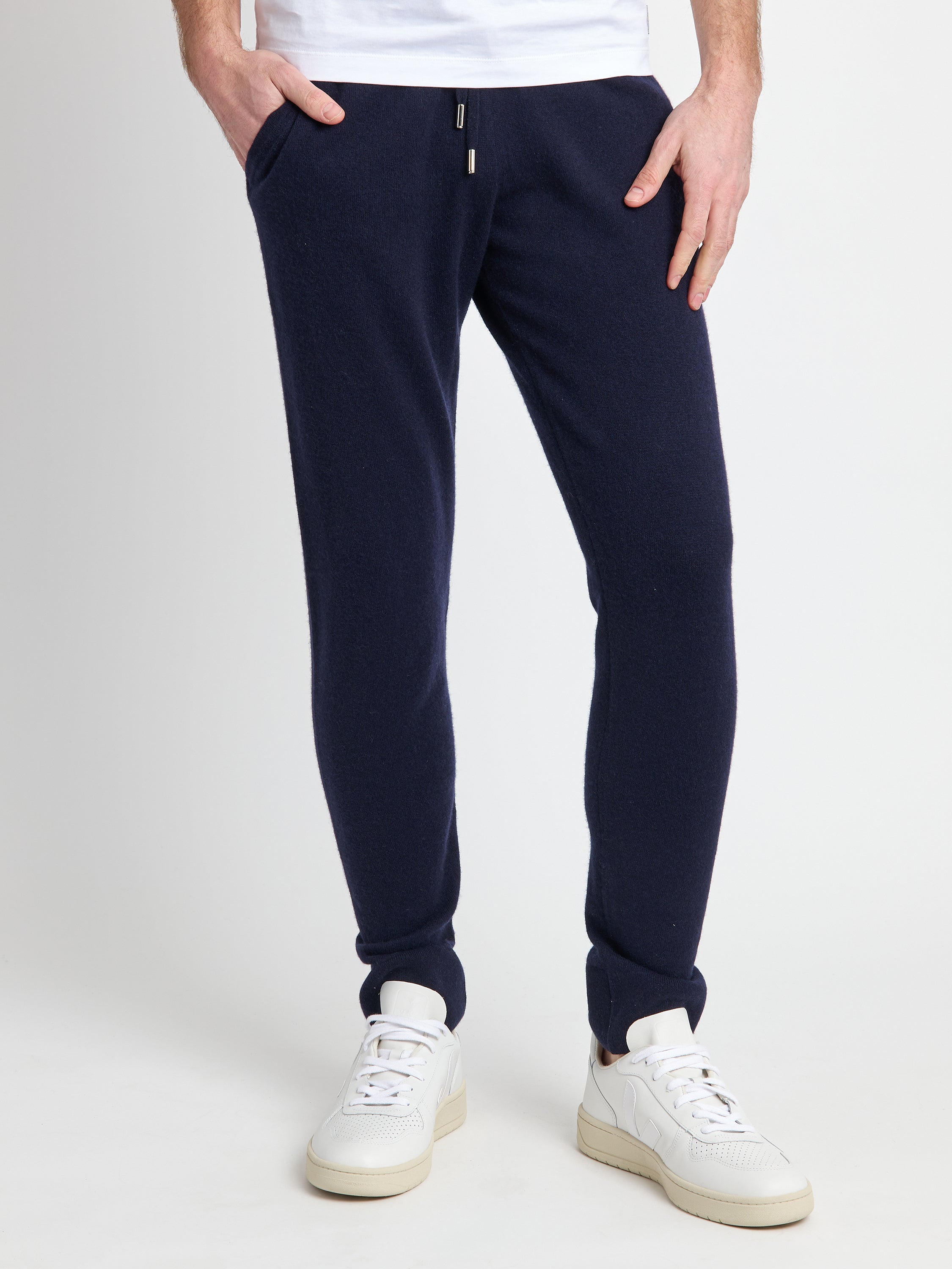 Hank Cashmere Henry Jogger in Midnight Navy