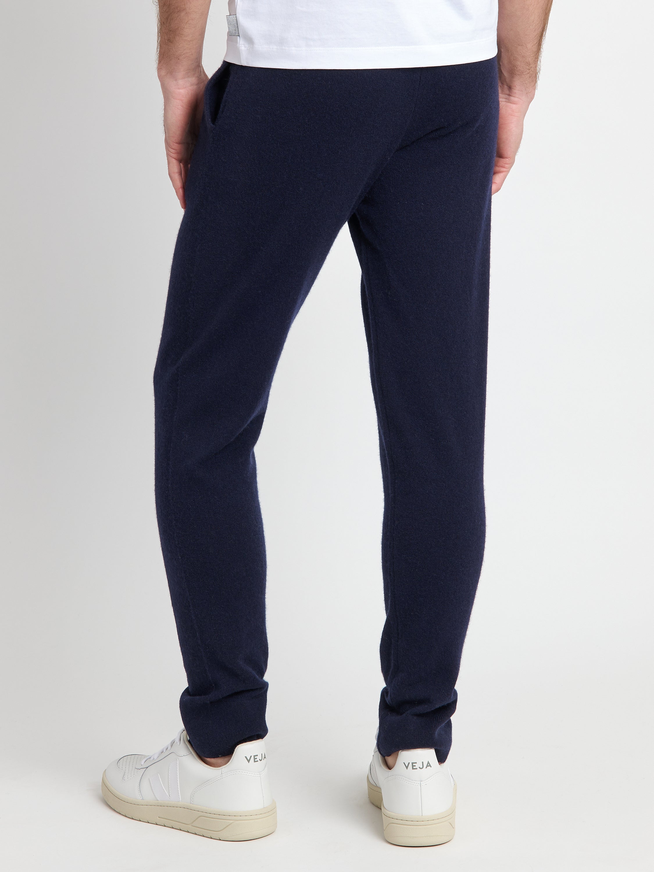 Hank Cashmere Henry Jogger in Midnight Navy