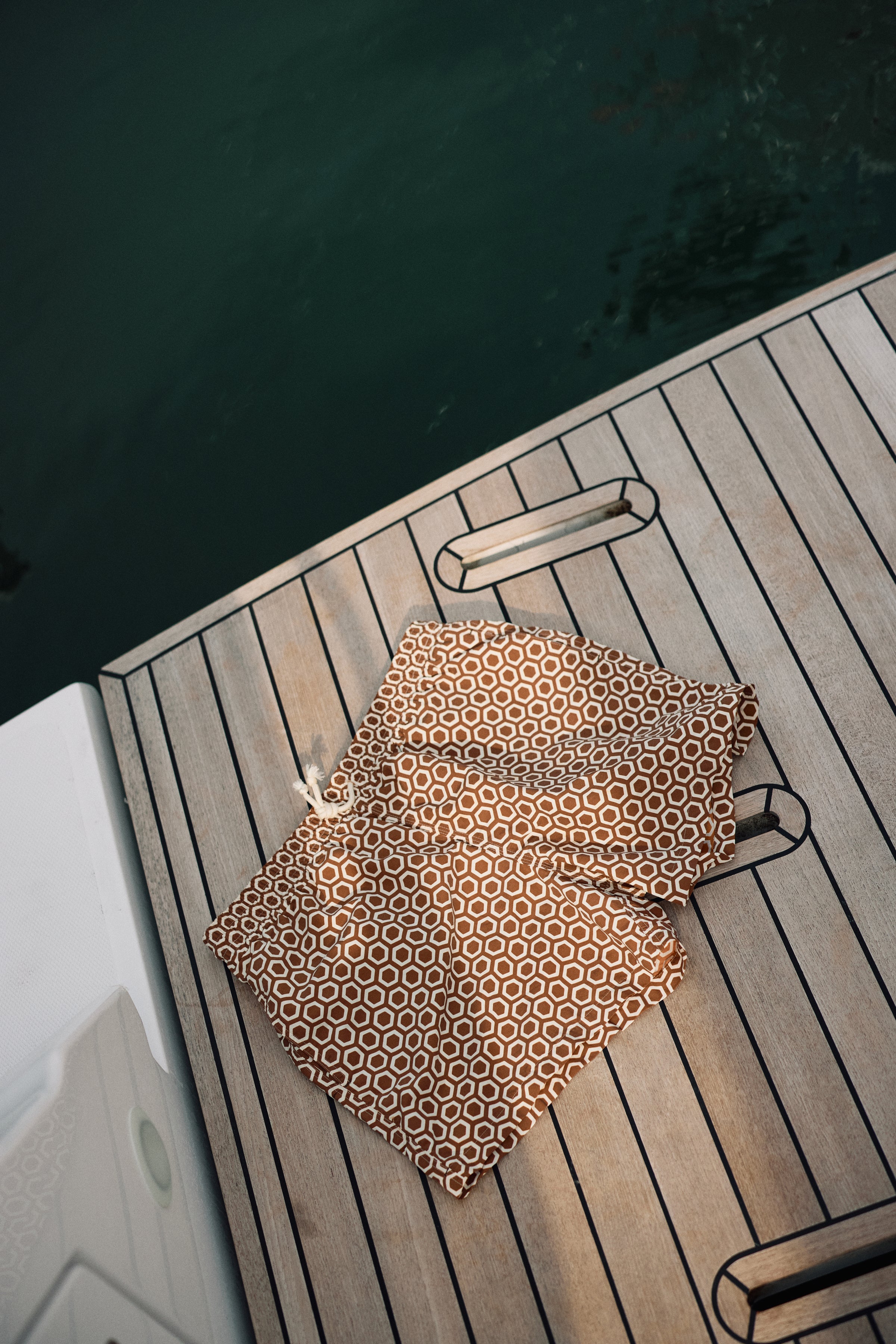 Sagaponack Surf Club Swim Shorts, Rust