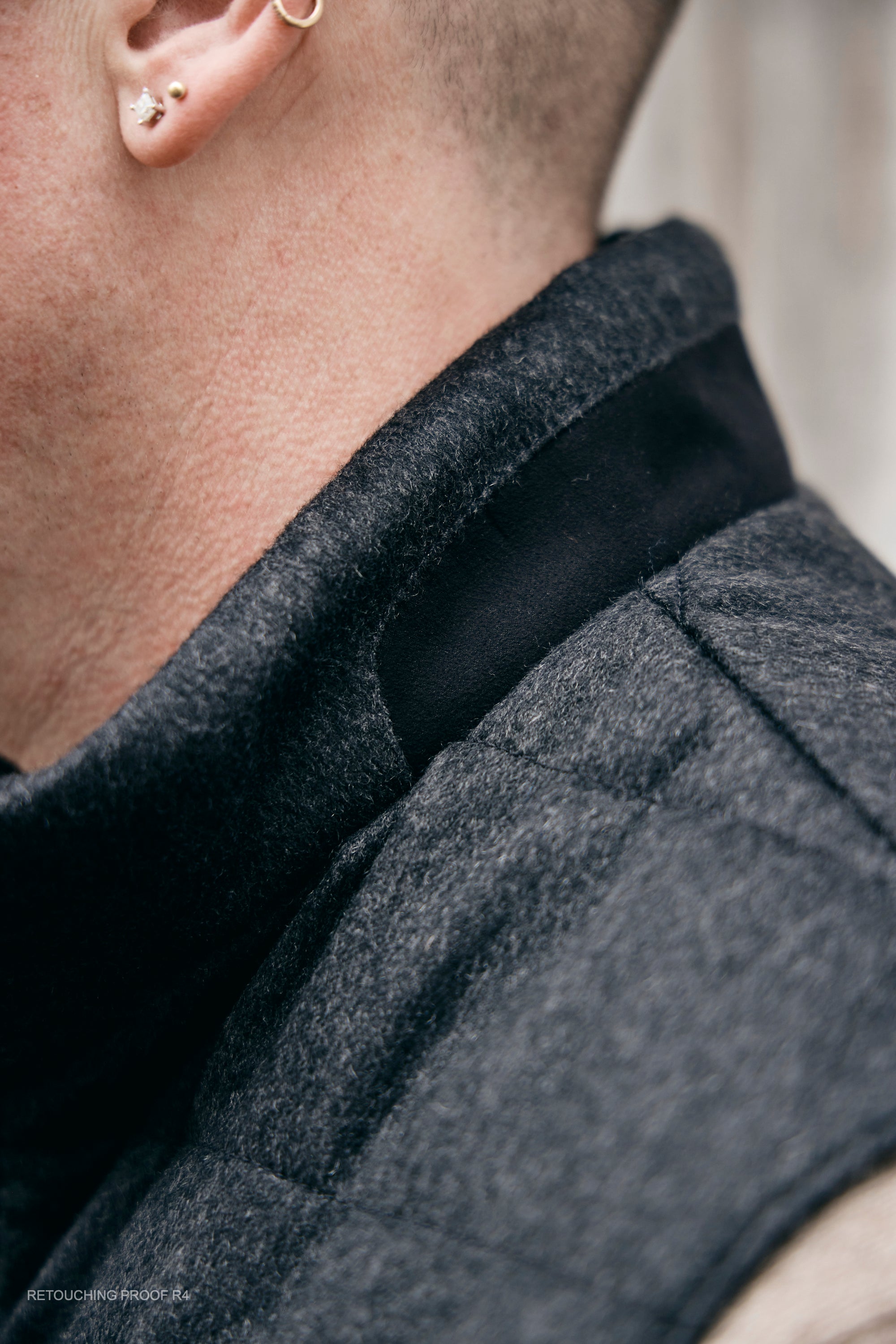 Hank Cashmere Parsonage Vest in Charcoal