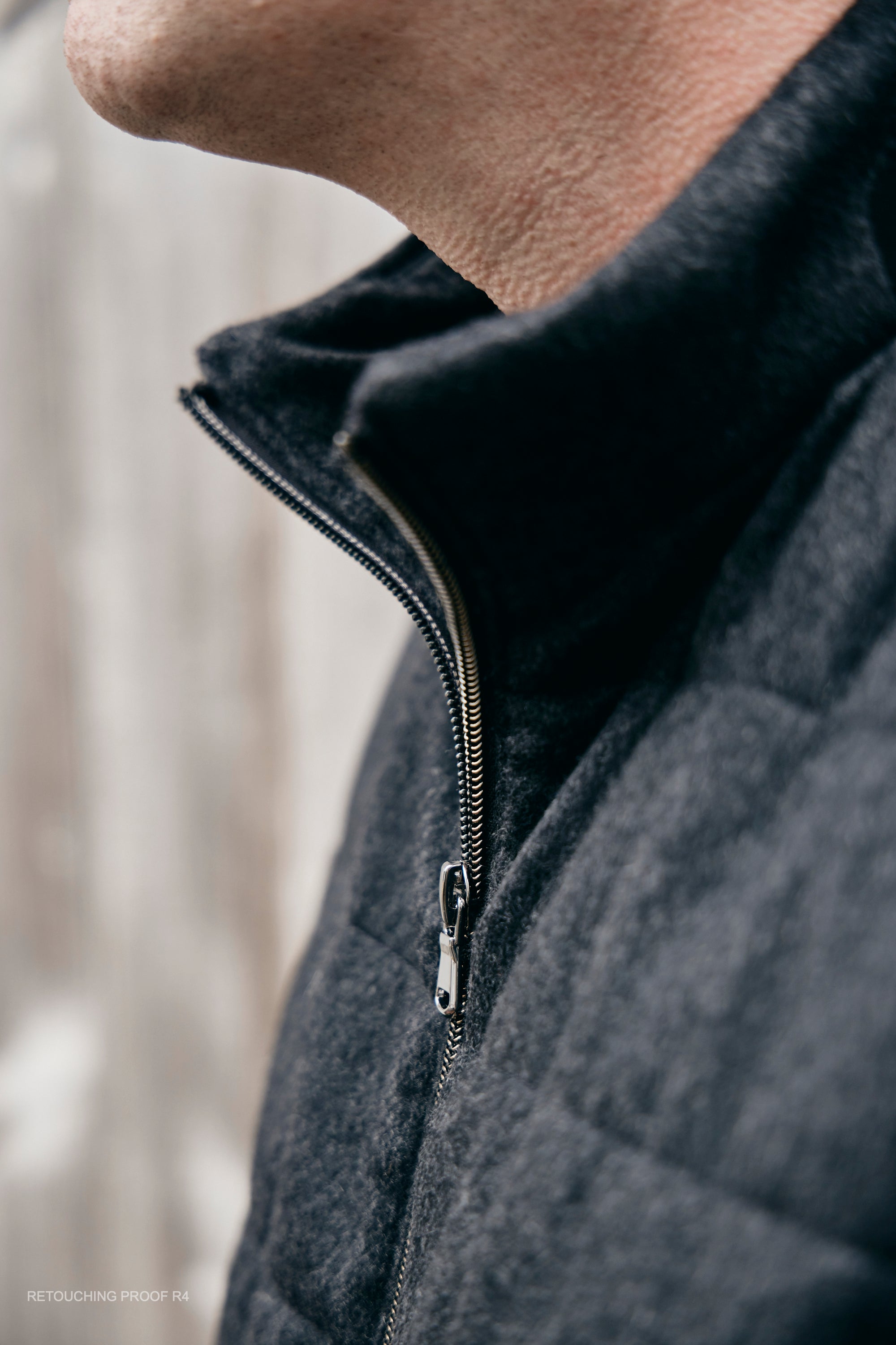 Hank Cashmere Parsonage Vest in Charcoal