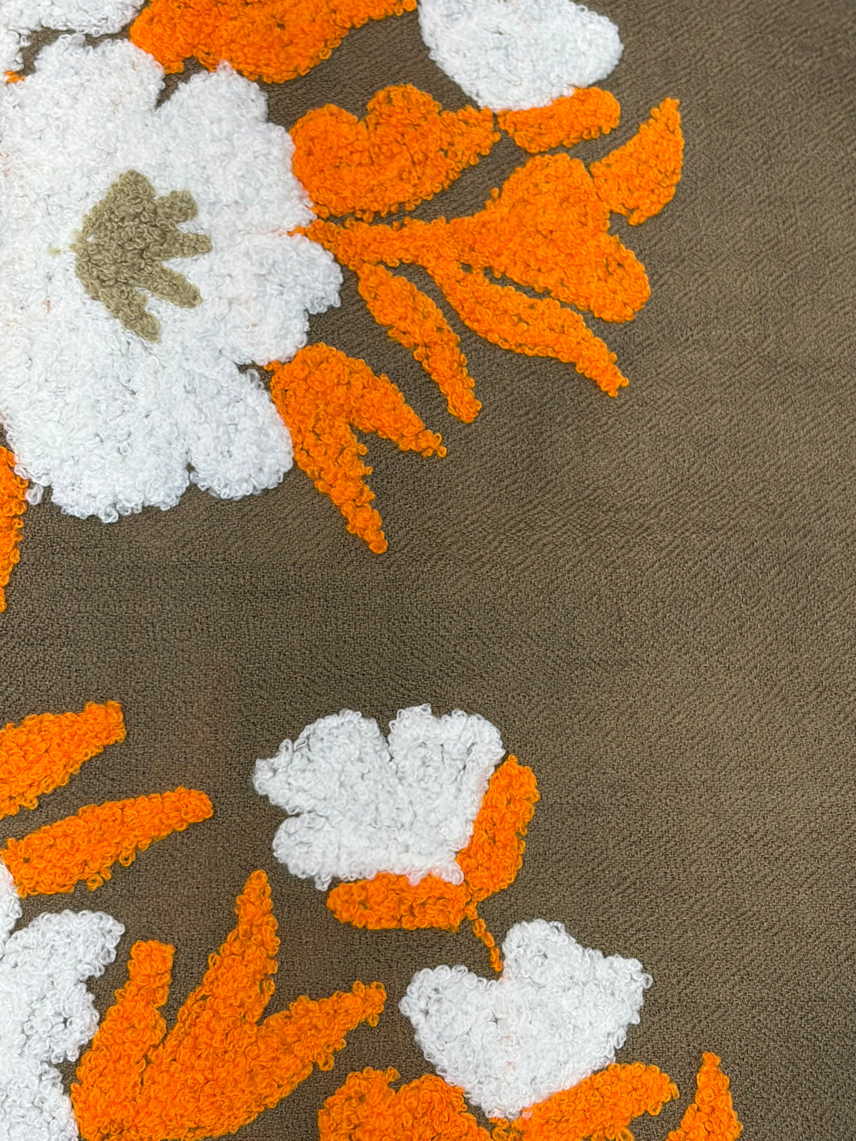 Mexican Embroidered Cashmere Scarf