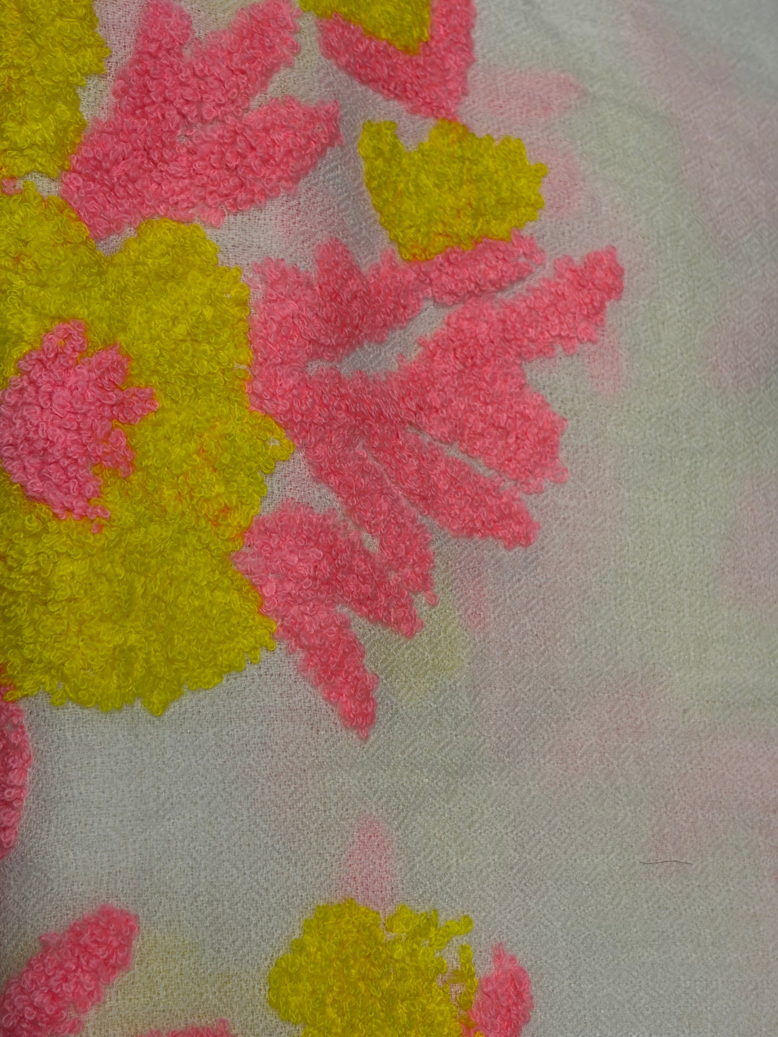 Mexican Embroidered Cashmere Scarf