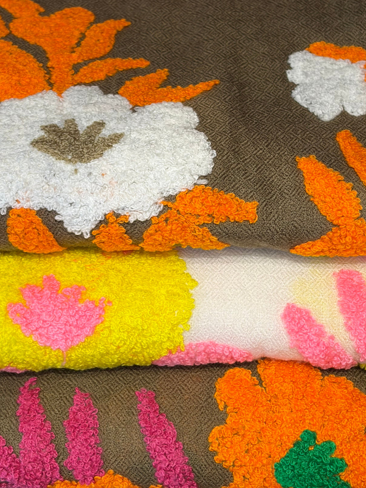 Mexican Embroidered Cashmere Scarf