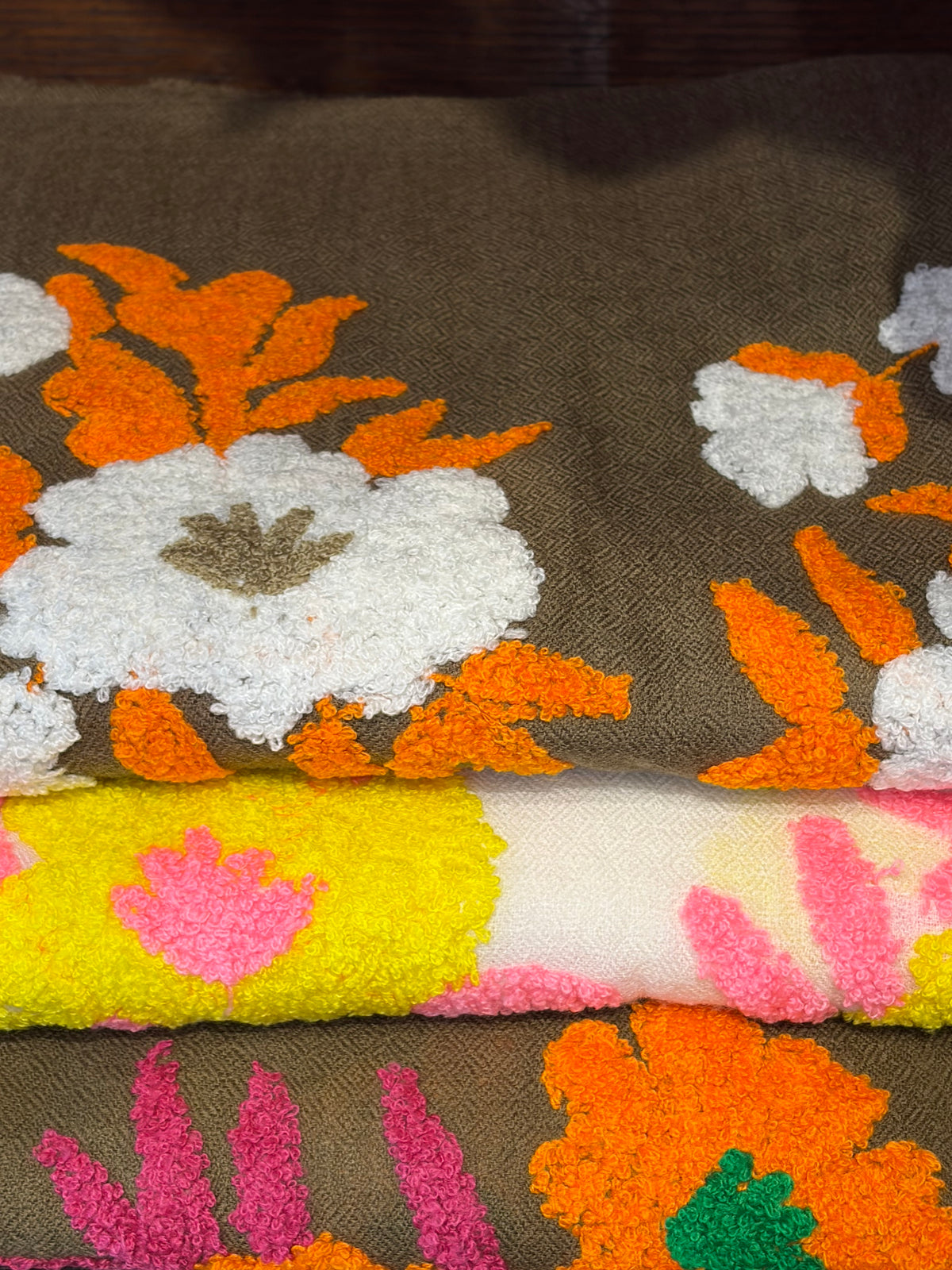 Mexican Embroidered Cashmere Scarf