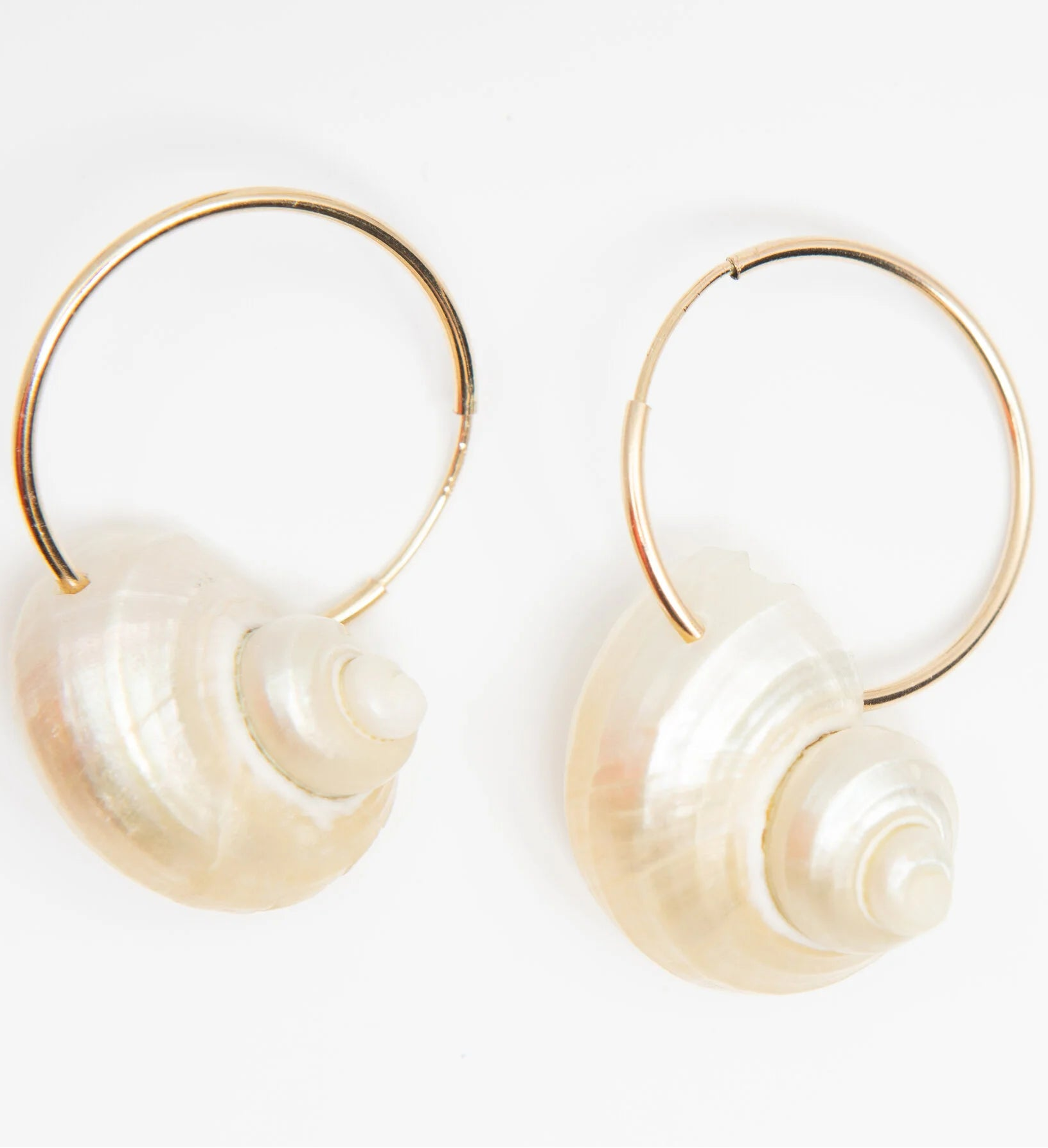 Ariel Shell Hoop Earrings