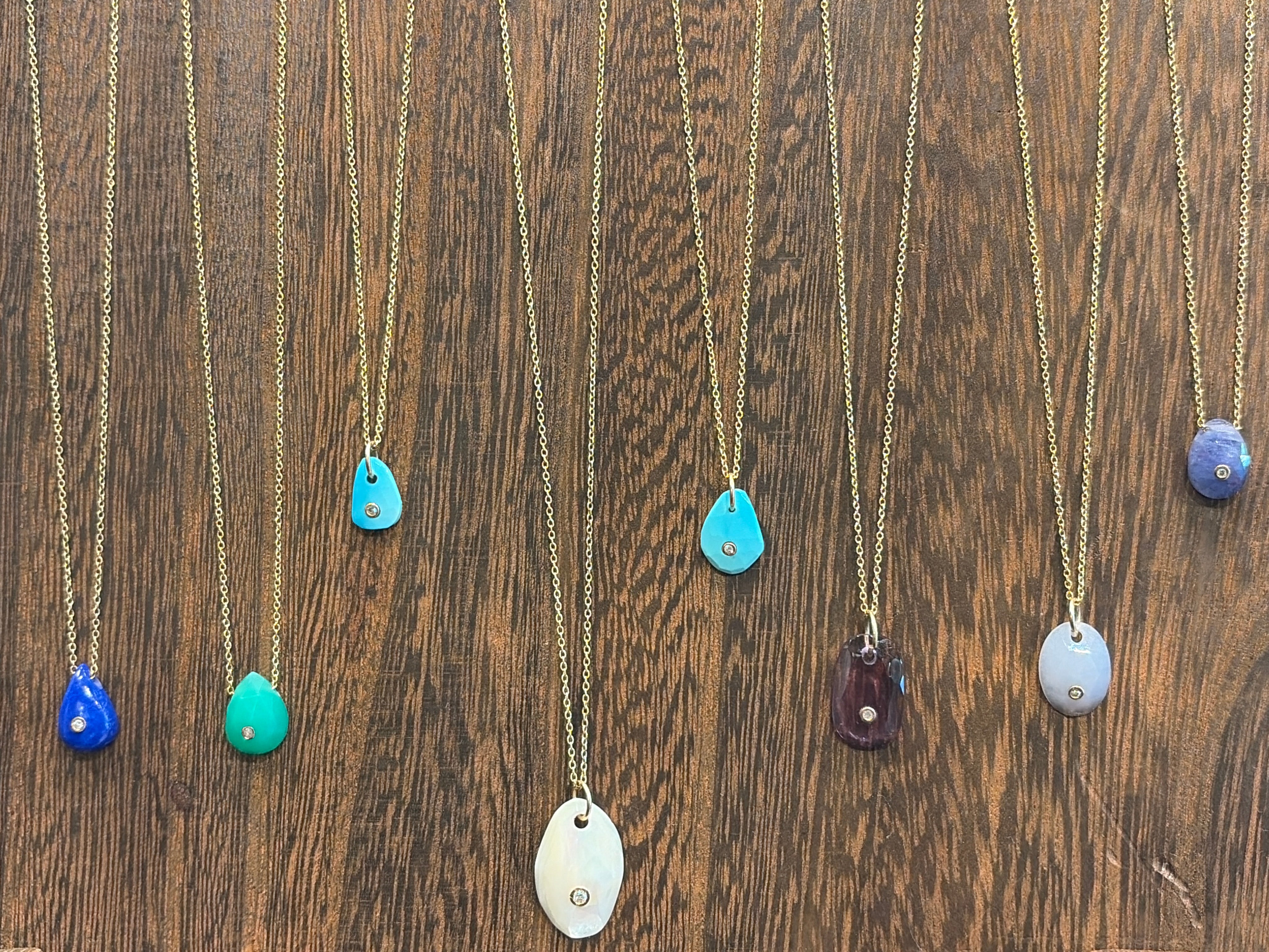 Gem Stone & Diamond Necklaces