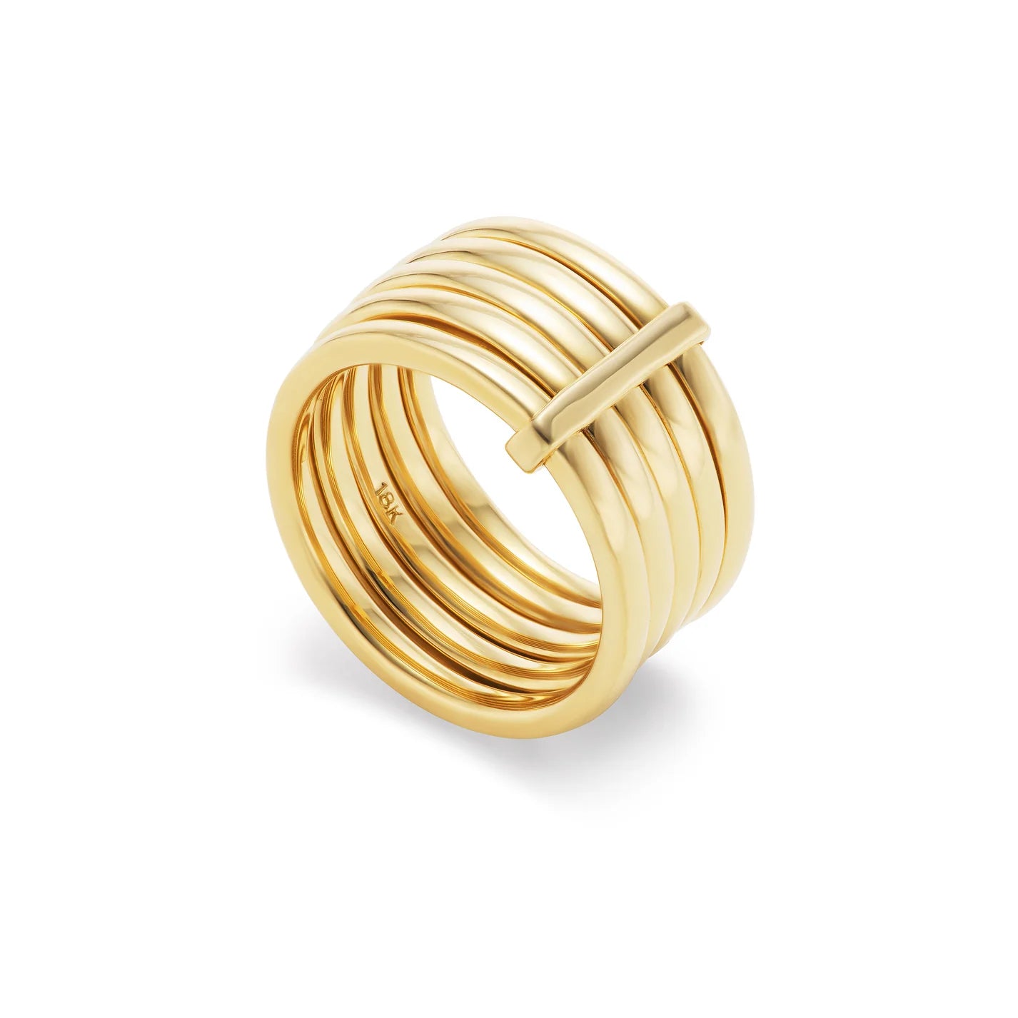 5 Band Ring 18k Yellow Gold