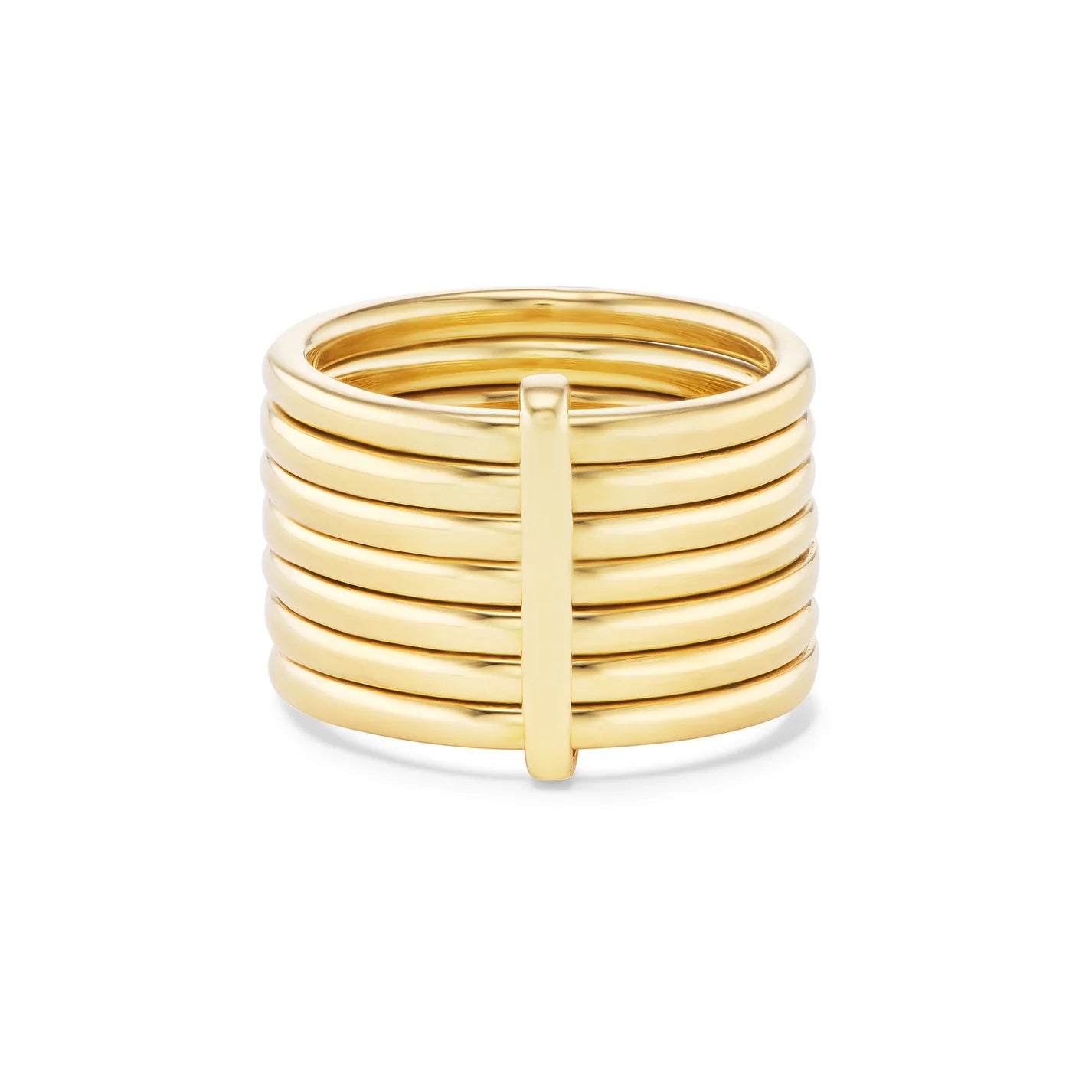7 Band Ring 18k Yellow Gold