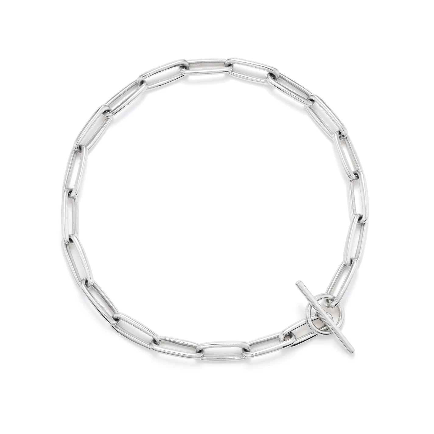 Chain Necklace Rhodium Sterling Silver