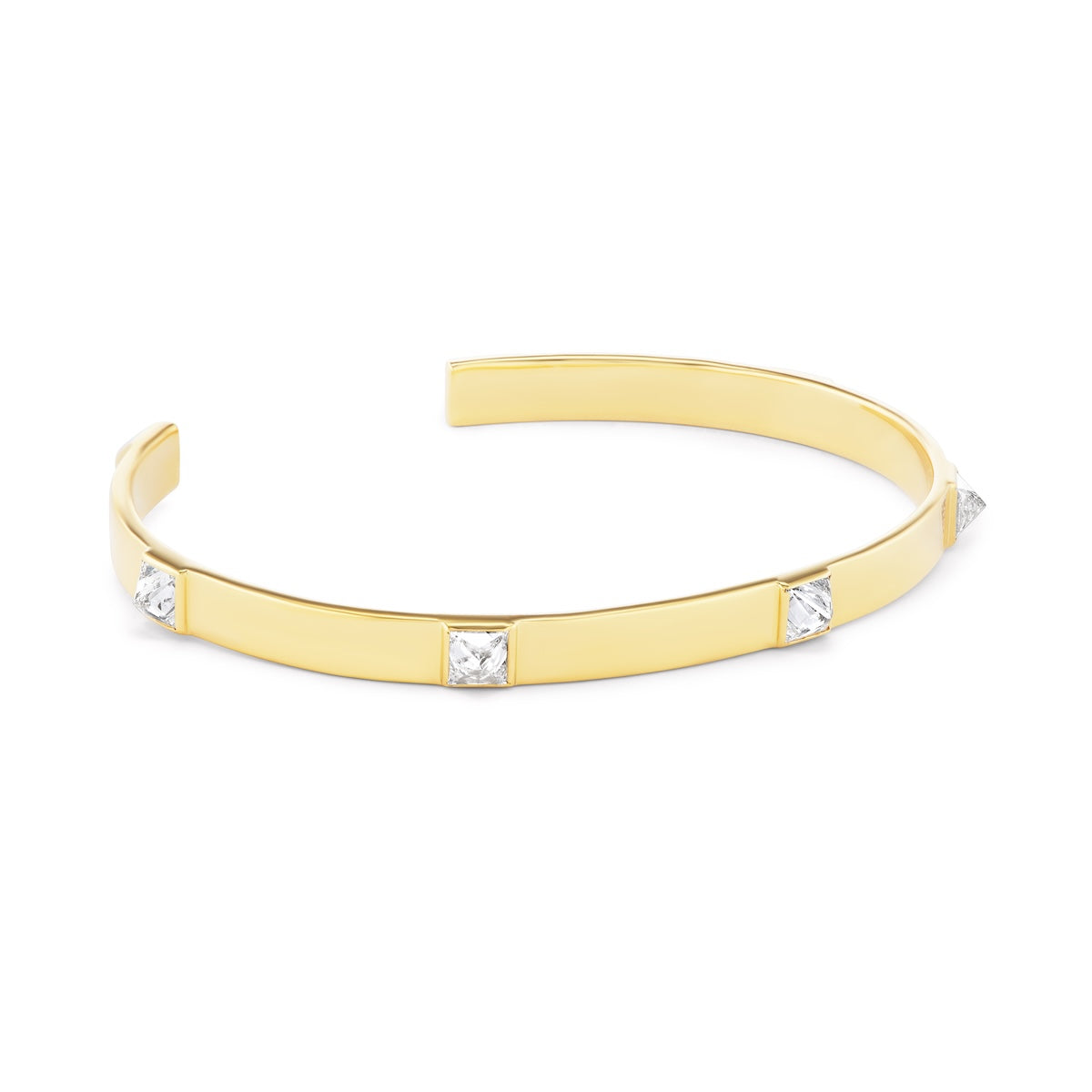 Upside Down Diamond Bracelet 18K Yellow Gold