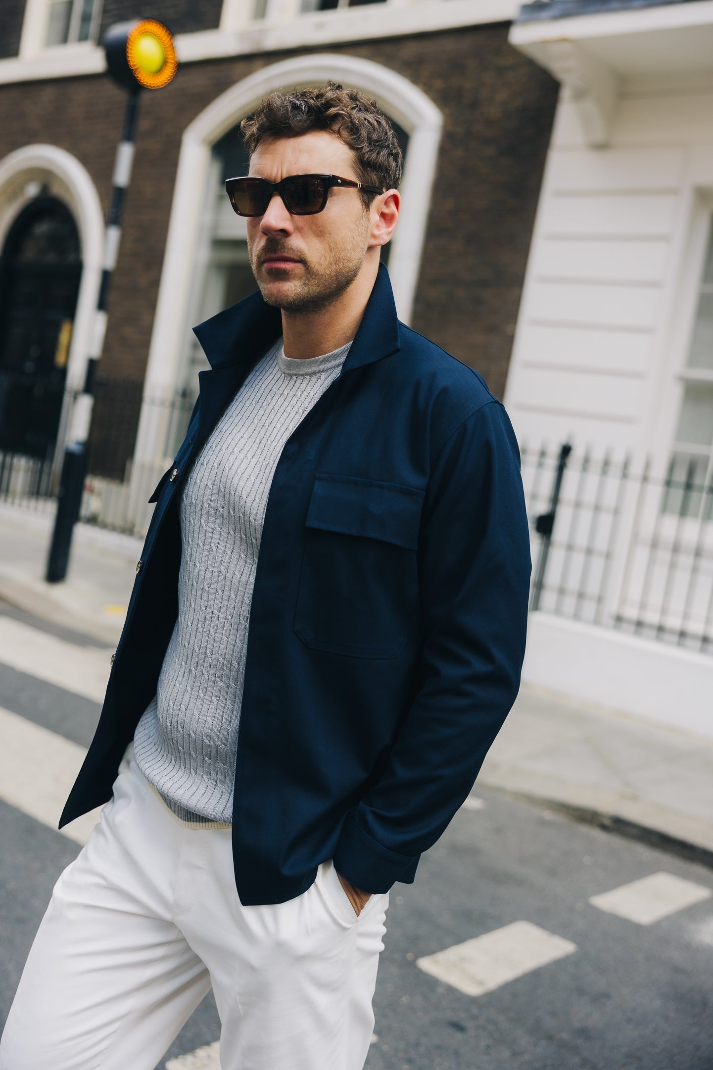 Informale x Charles Paige Work Shirt, Navy