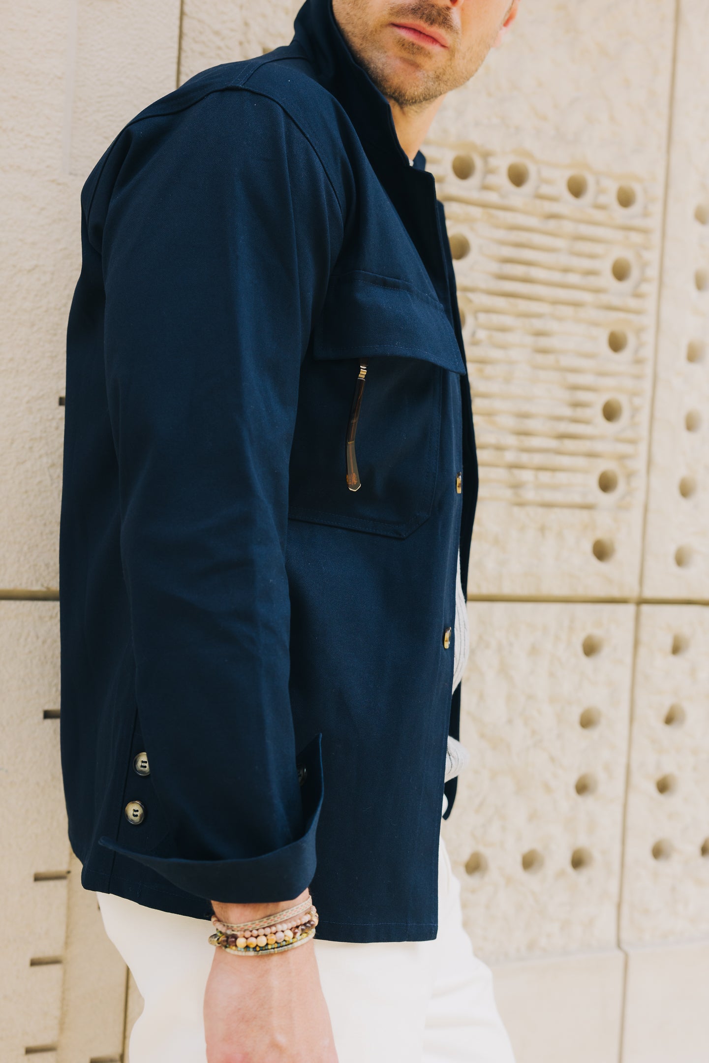 Informale x Charles Paige Work Shirt, Navy