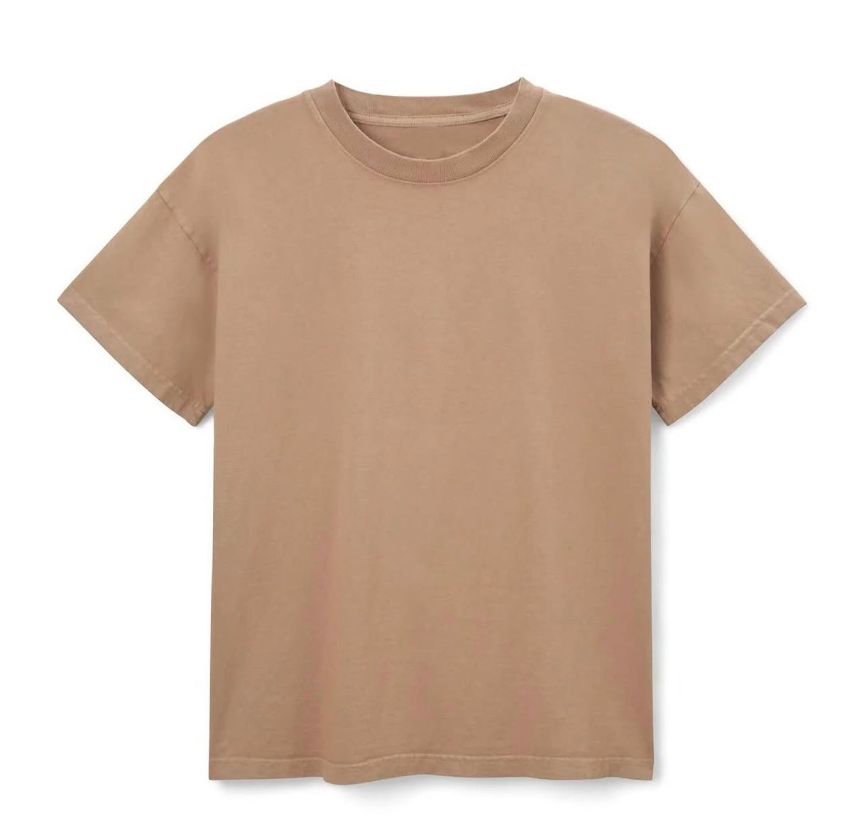 Thread + Butter Unisex Dropped Shoulder T Shirt in Mocha