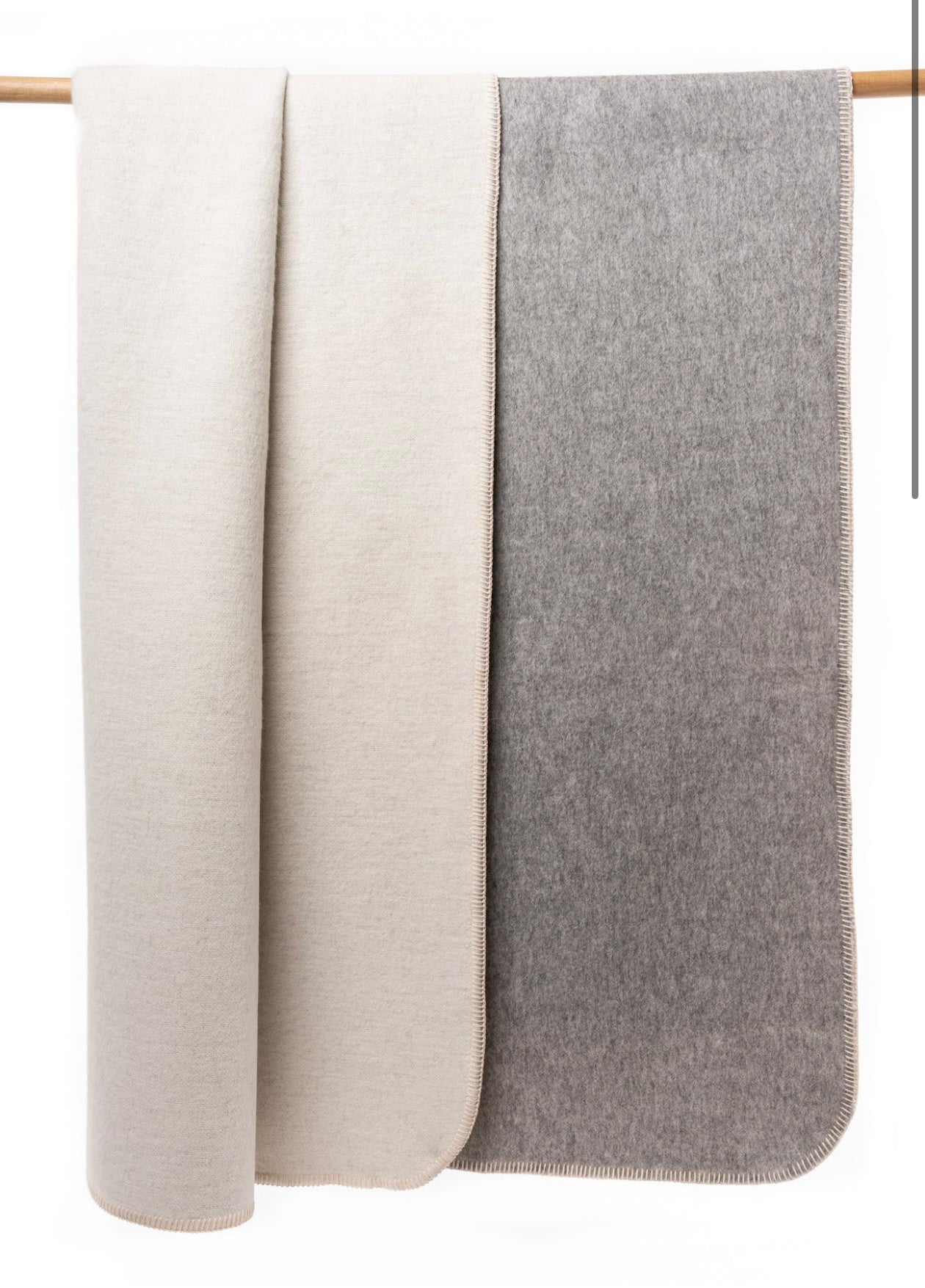 Thread + Butter Alpaca Double Faced Throw Blanket