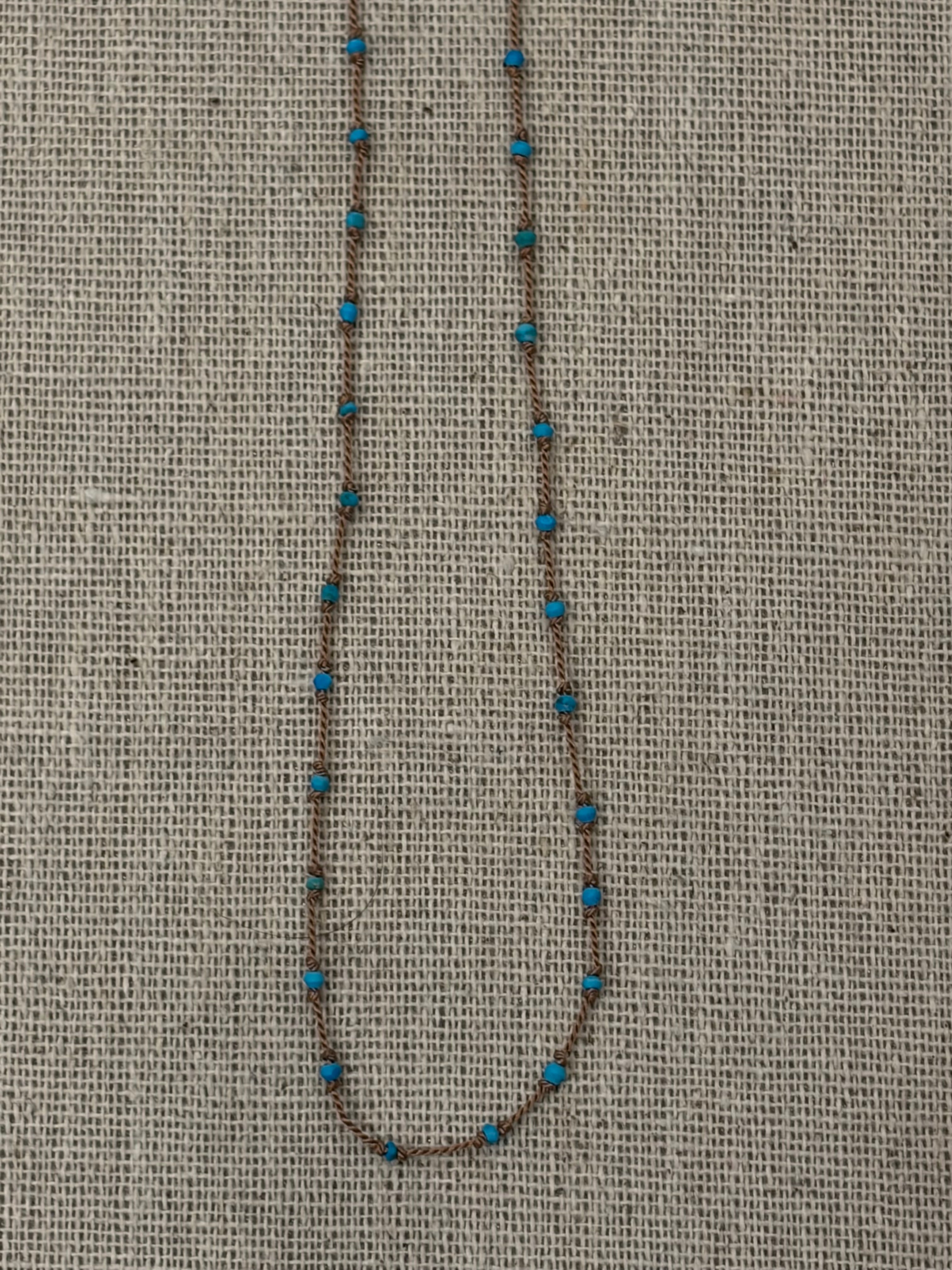 Knotted Turquoise Necklace